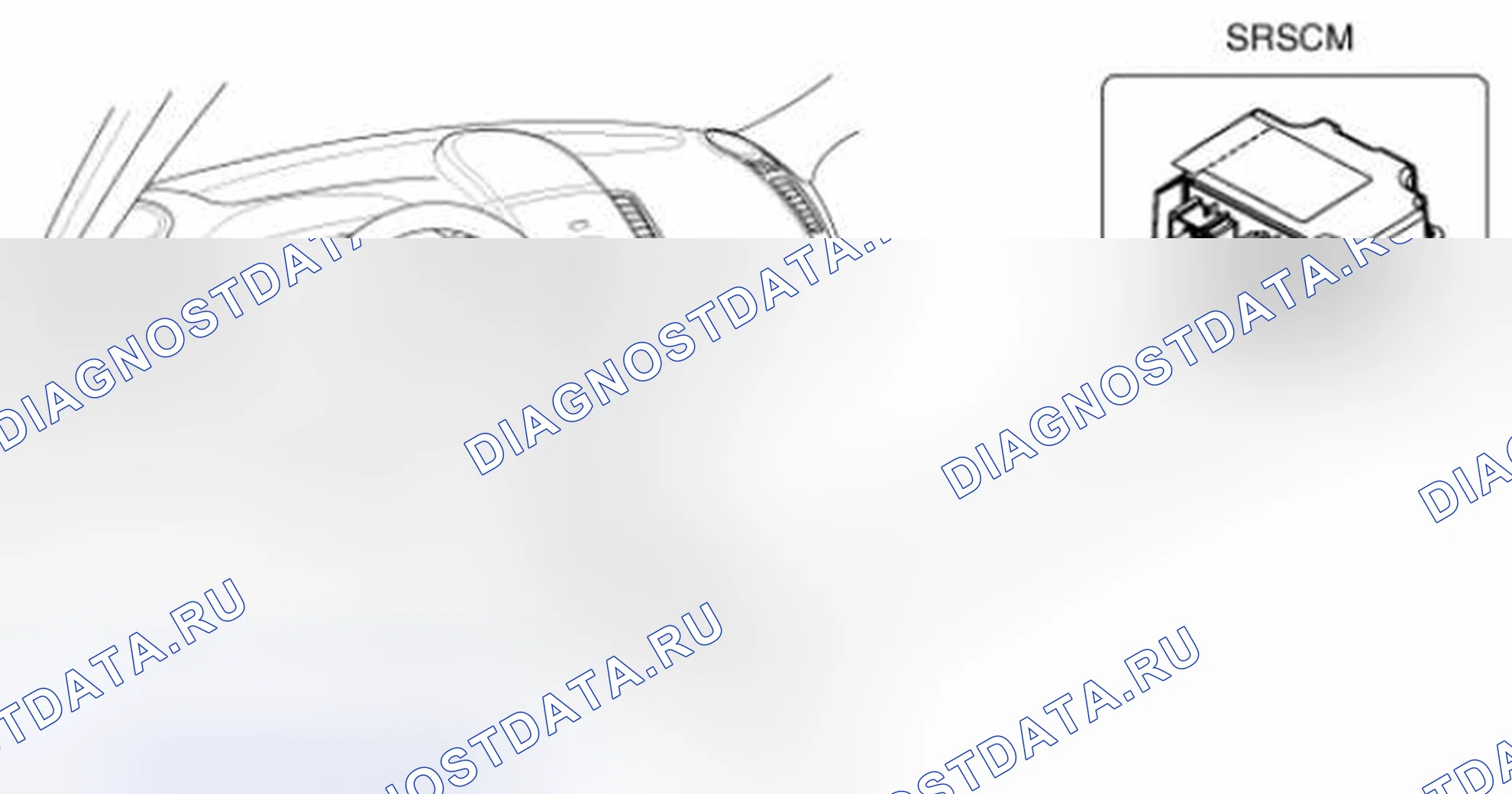 Рис. 19: Дополнительный модуль управления удерживающей системой (SRSCM). Geely Vision X3 Pro I