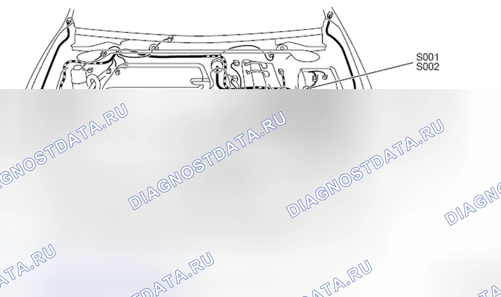 Рис. 543: МОТОРНЫЙ ОТСЕК <ТУРБО>. Mazda MX-5 NB