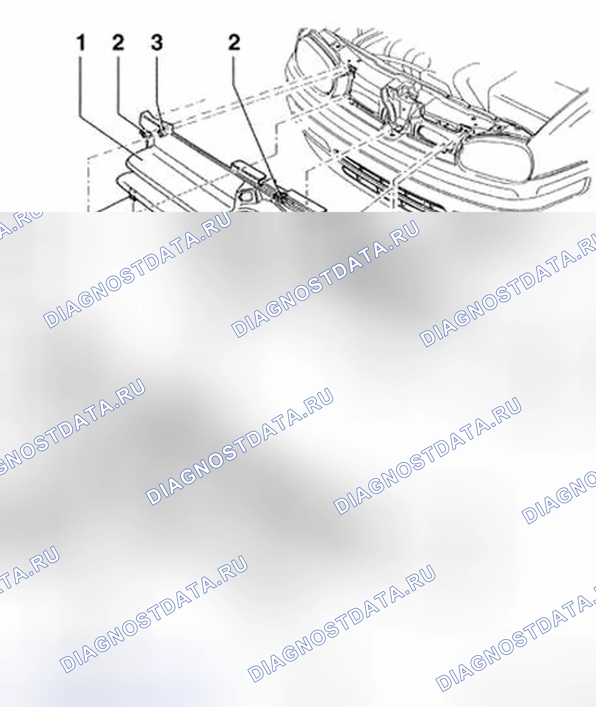 Рис. 222: Решетка радиатора, снятие и установка. Volkswagen Jetta IV