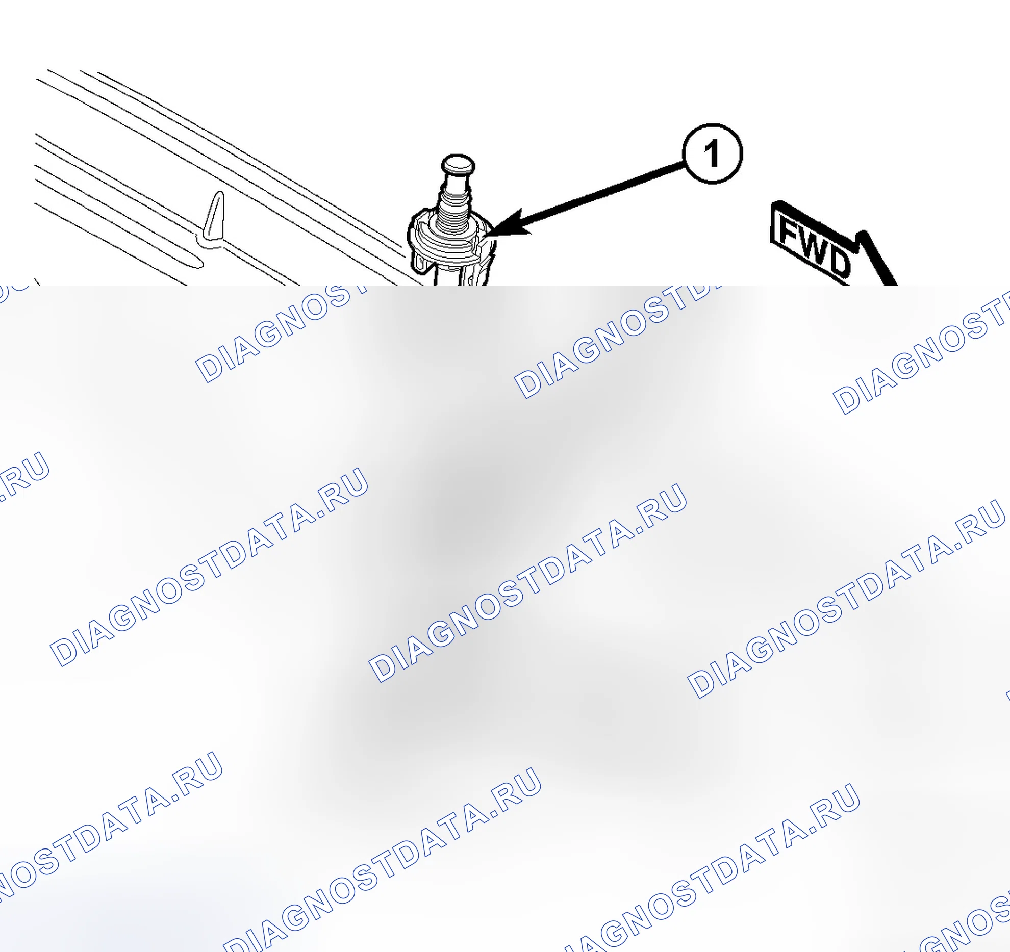 Рис. 5: Выключатель HOOD Приоткрыто. Jeep Grand Cherokee WK