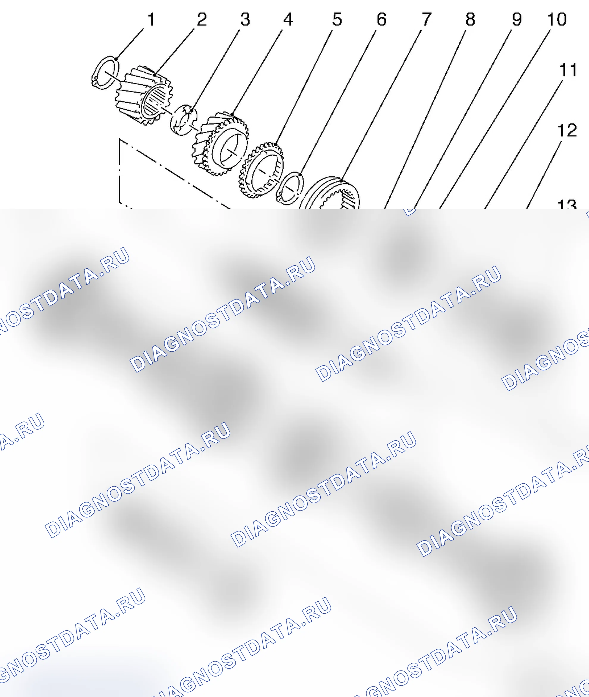 Обзор вторичного вала (F13+ / F13+ MTA). Opel Corsa D