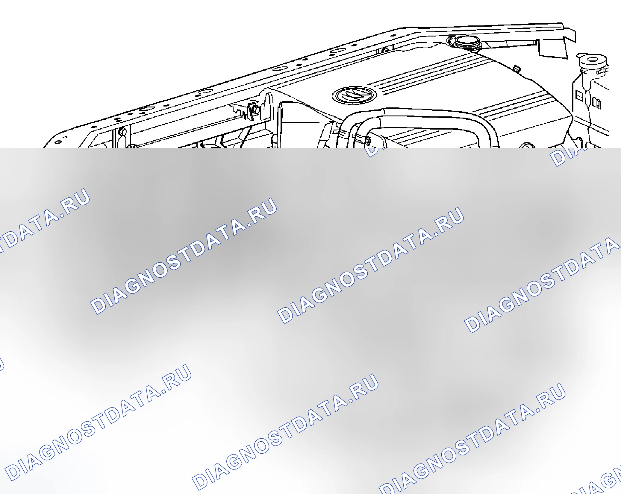 Рис. 4: Замена шланга радиатора - выпуск (3.6L). Buick LaCrosse I