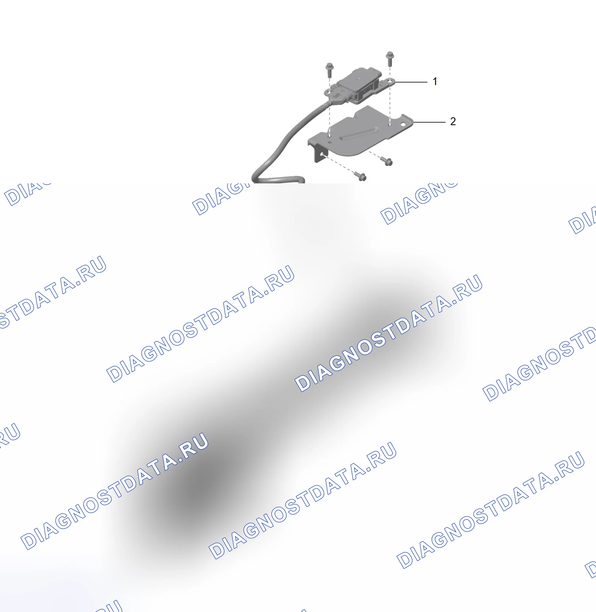 Схема расположения задних азотно-кислородных датчиков — Great Wall Wingle-5. Great-Wall Wingle 5 I