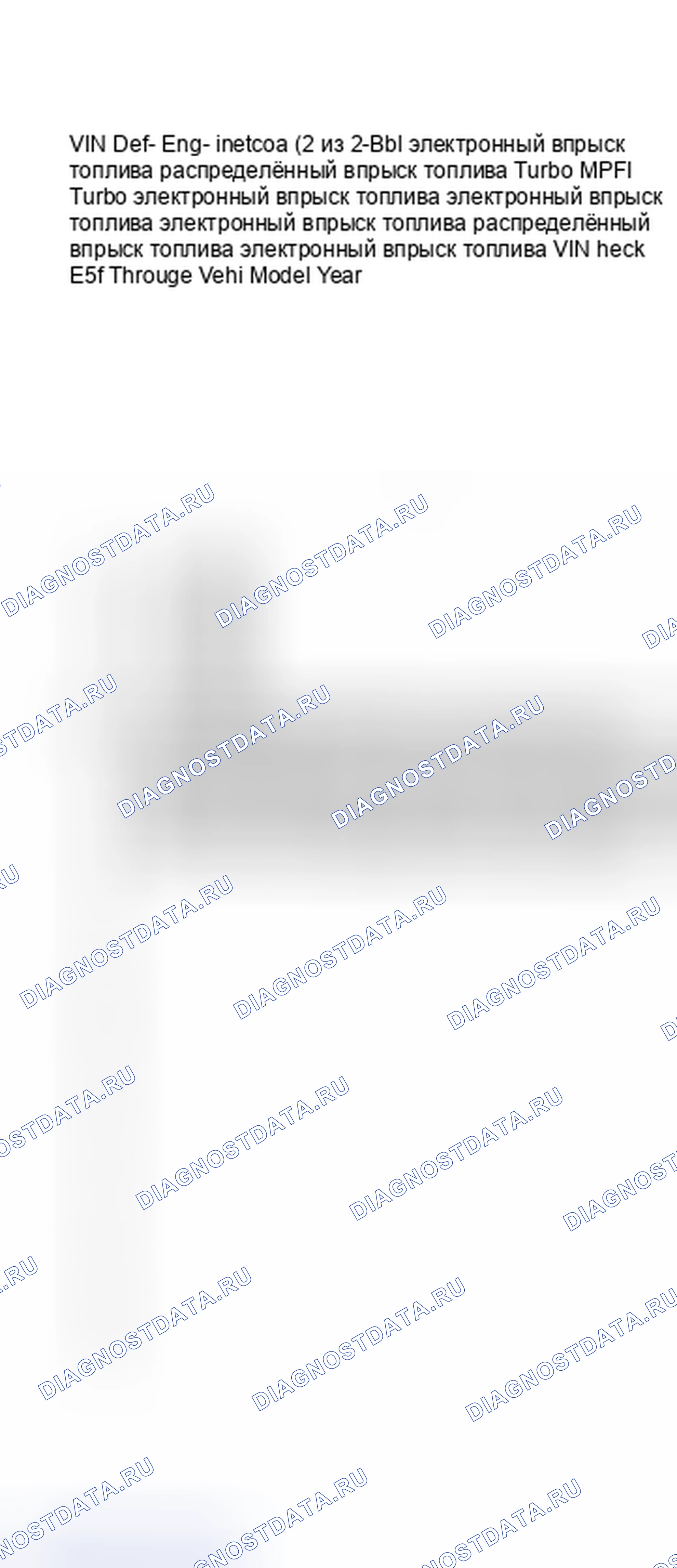 Рис. 2: Определение VIN (2 из 2). Pontiac Sunbird II