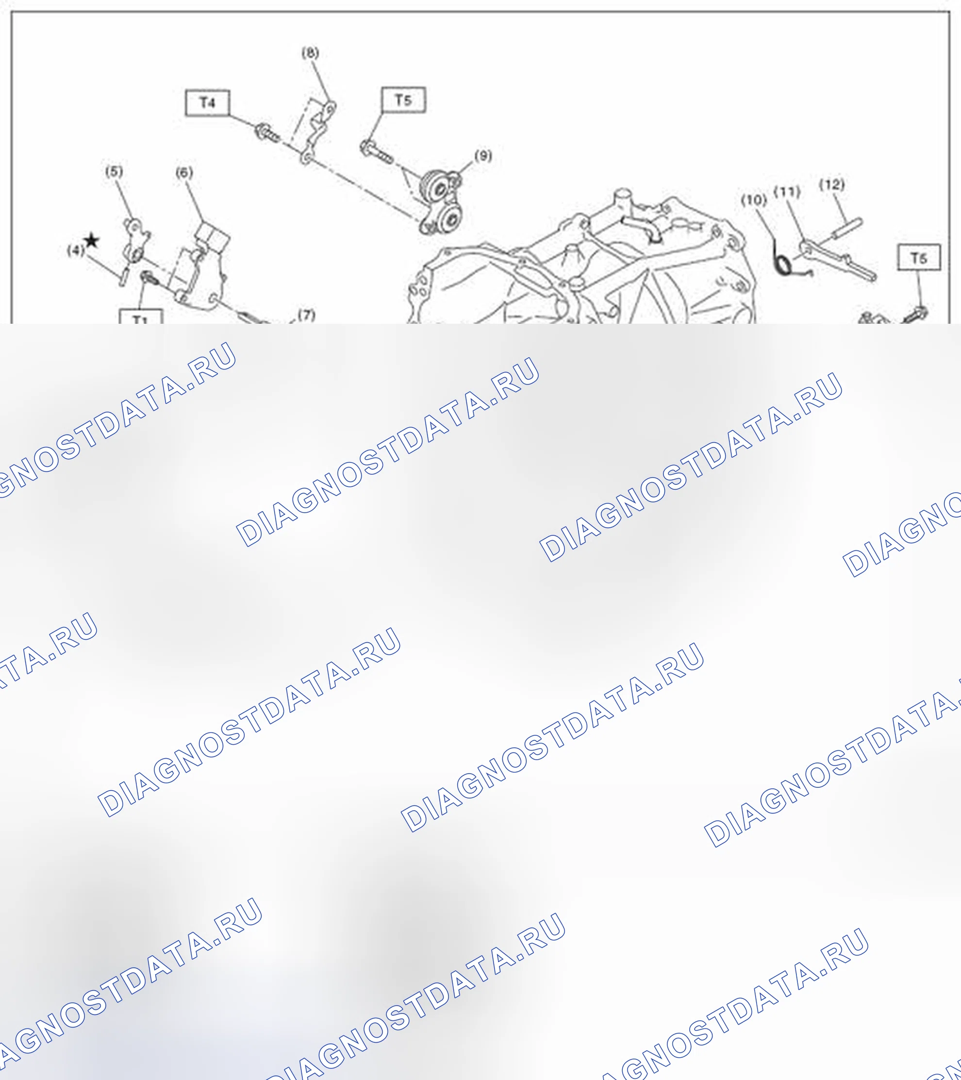 Рис. 581: УСТРОЙСТВО УПРАВЛЕНИЯ ТРАНСМИССИЕЙ. Subaru Outback BR рестайлинг
