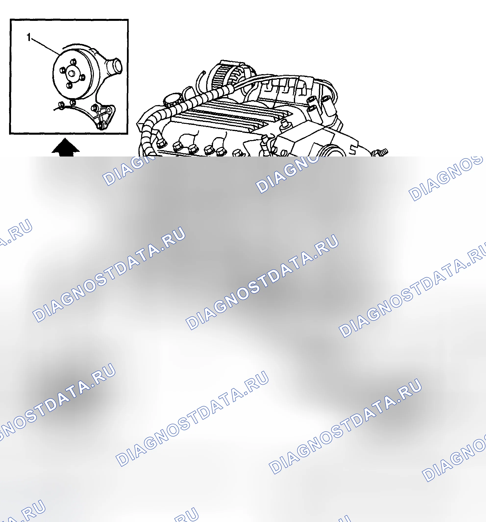 Рис. 8: Левая сторона двигателя. Hyundai Venue I