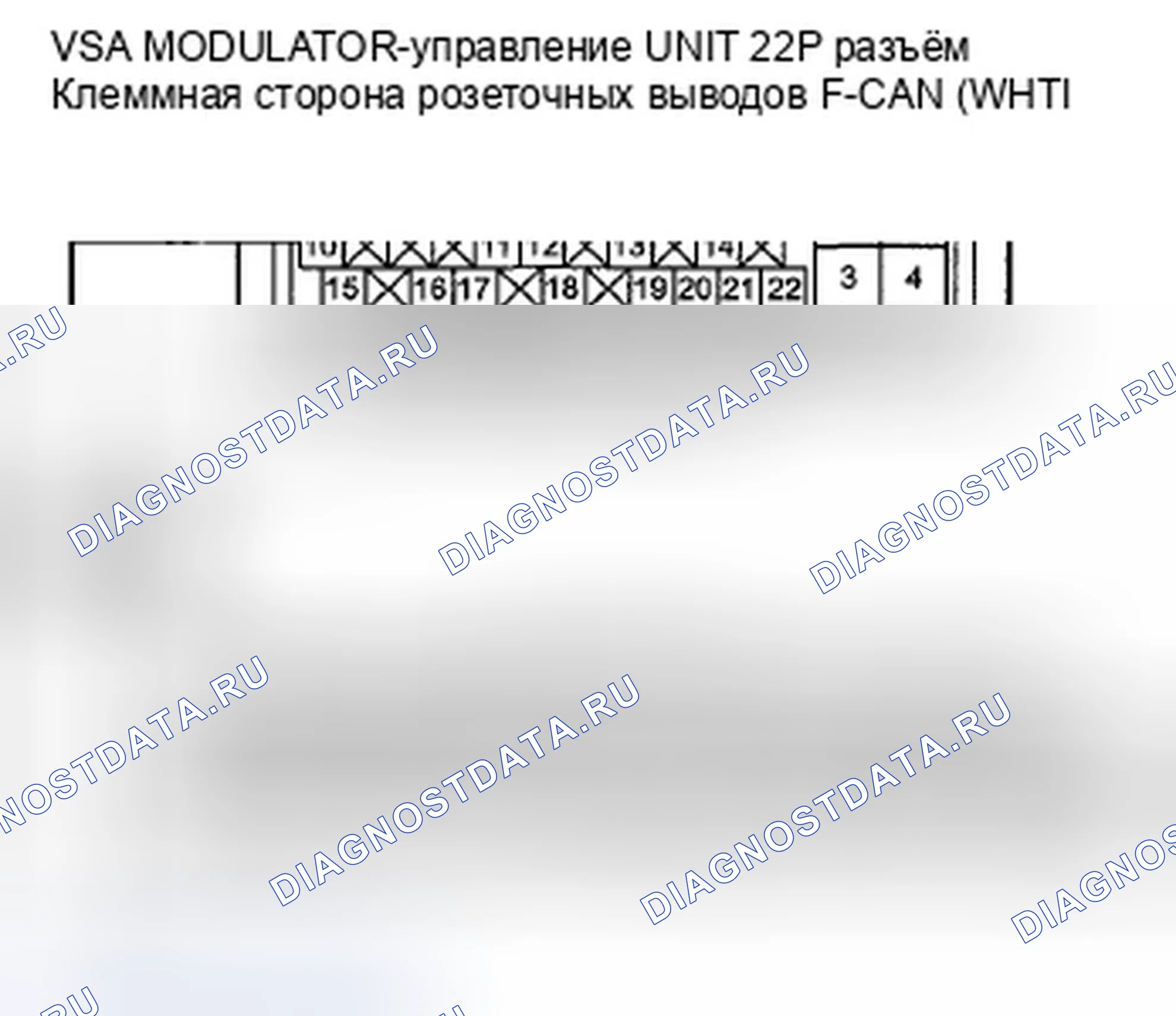 Рис. 89: расшифровка кода ошибки U0122: Модуль управления датчиком потерял связь с блоком управления модулятором VSA (сообщение VSA). Honda Crosstour I