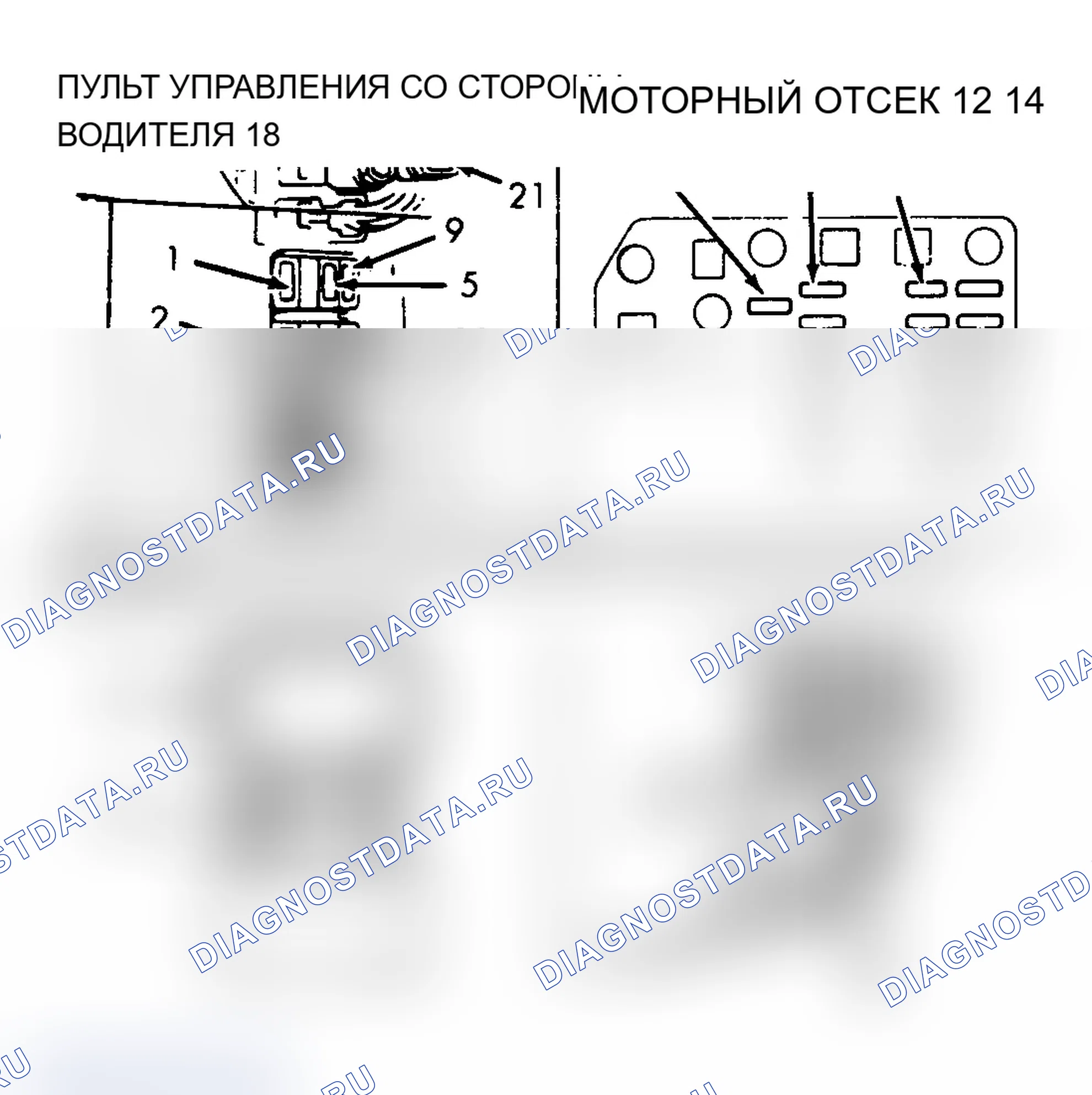 Рис. 2: ИДЕНТИФИКАЦИЯ ПАНЕЛИ ПРЕДОХРАНИТЕЛЕЙ. Chevrolet Nova V