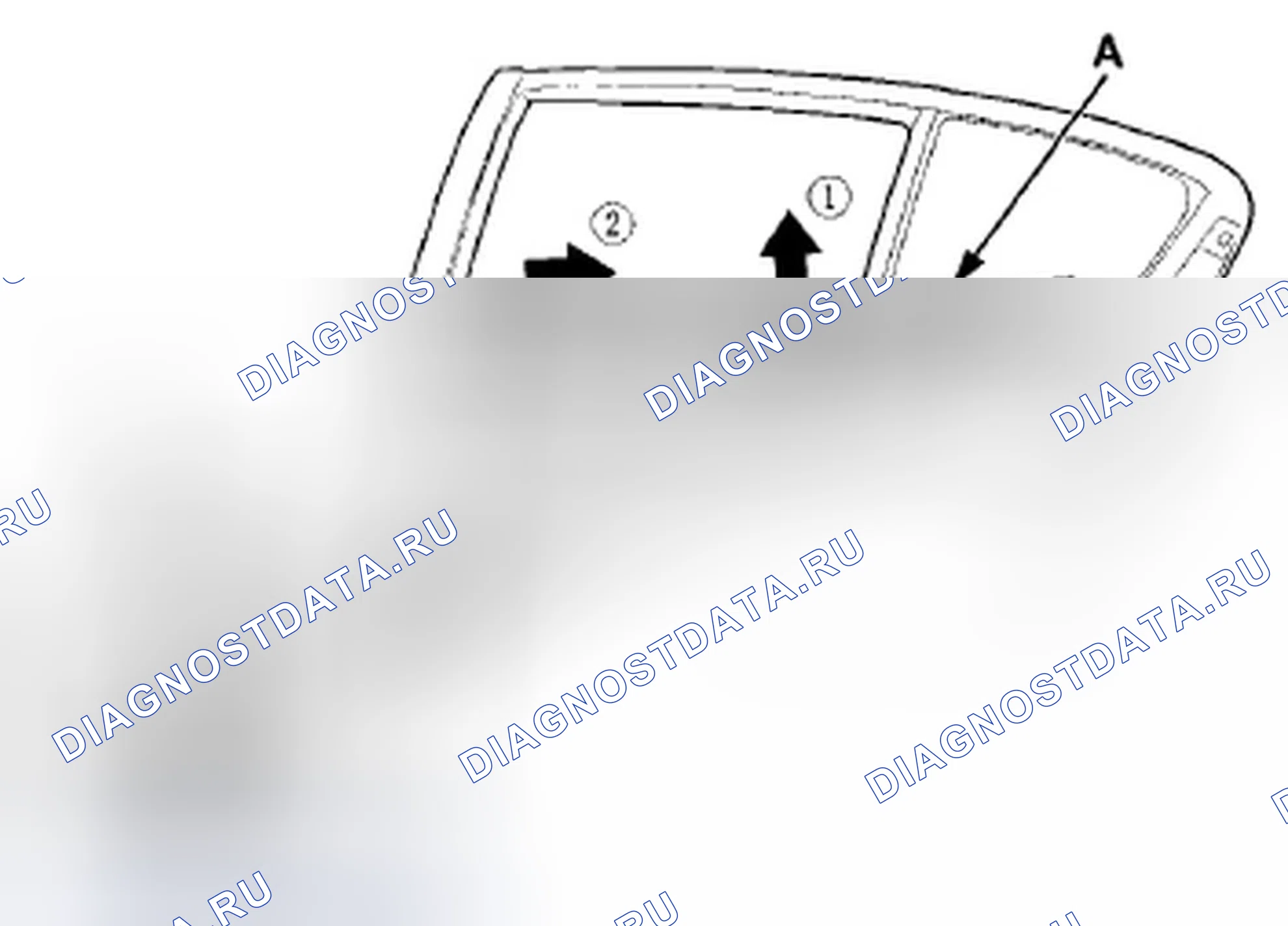 Рис. 90: Замена наружной погодной полосы стекла задней двери. Honda Insight ZE2 рестайлинг