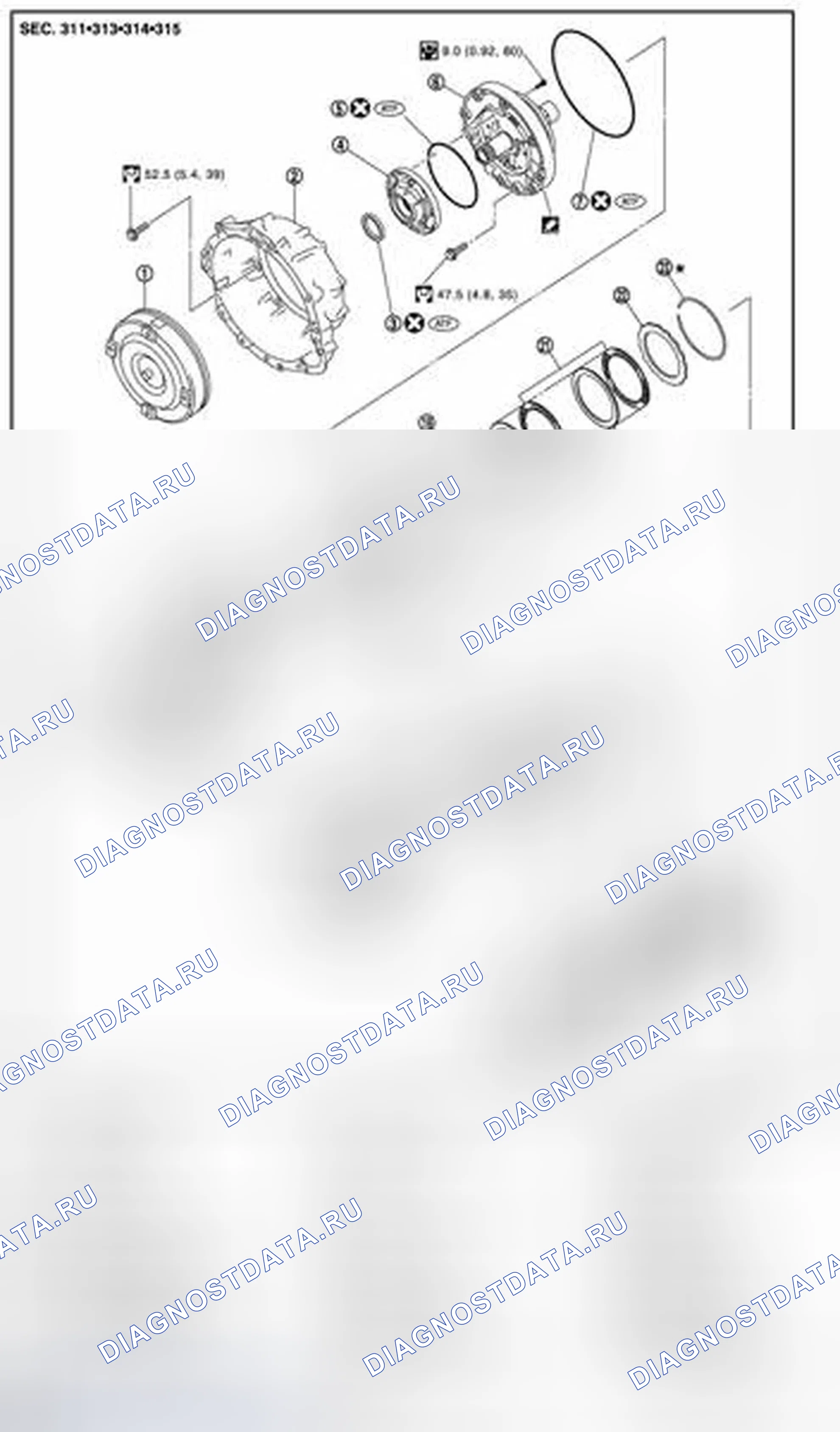 Рис. 71: МОДЕЛИ 2WD. Infiniti FX35 II рестайлинг