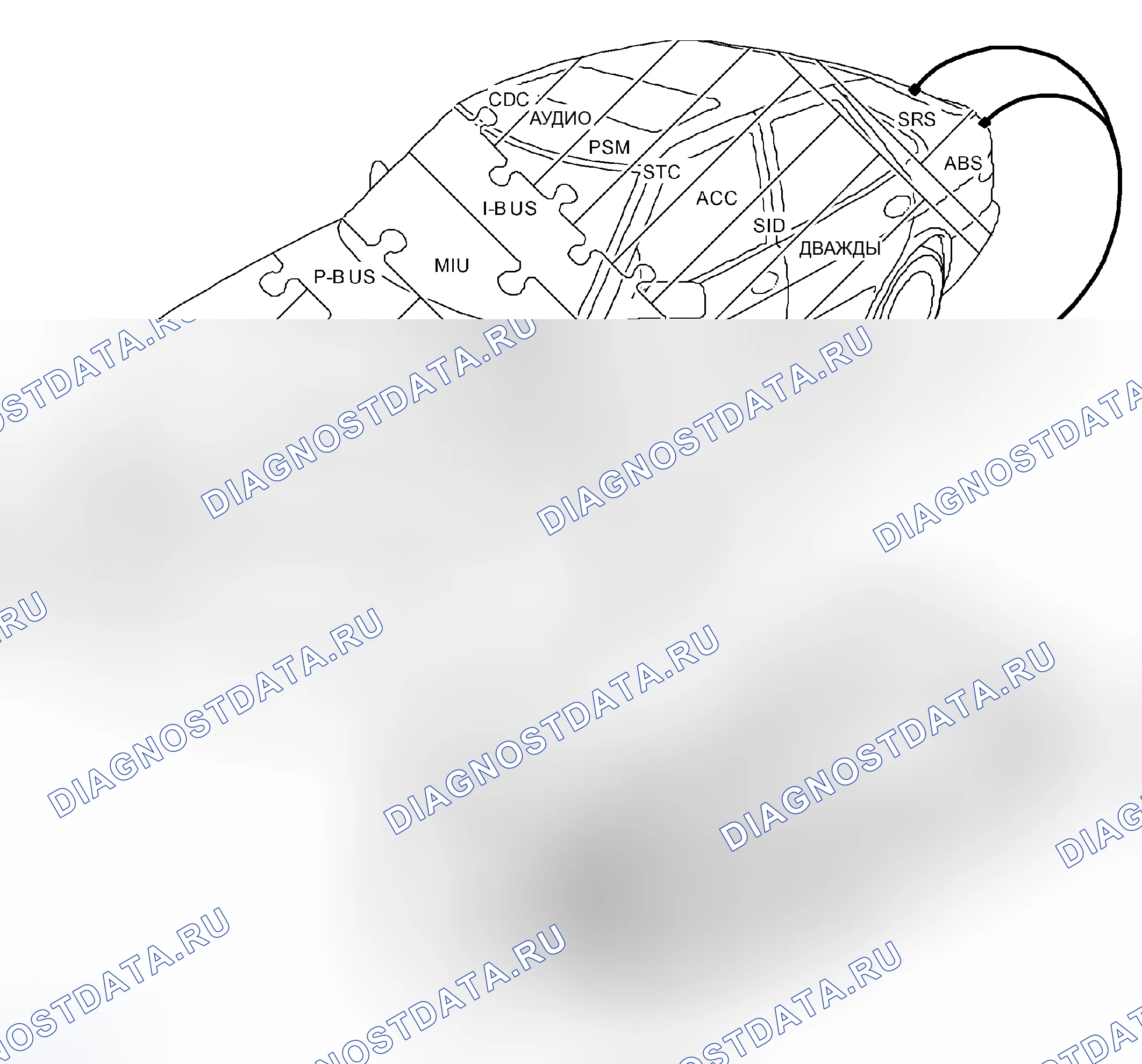Рис. 62: Идентификация шинных систем (1 из 2). Kia Optima I рестайлинг