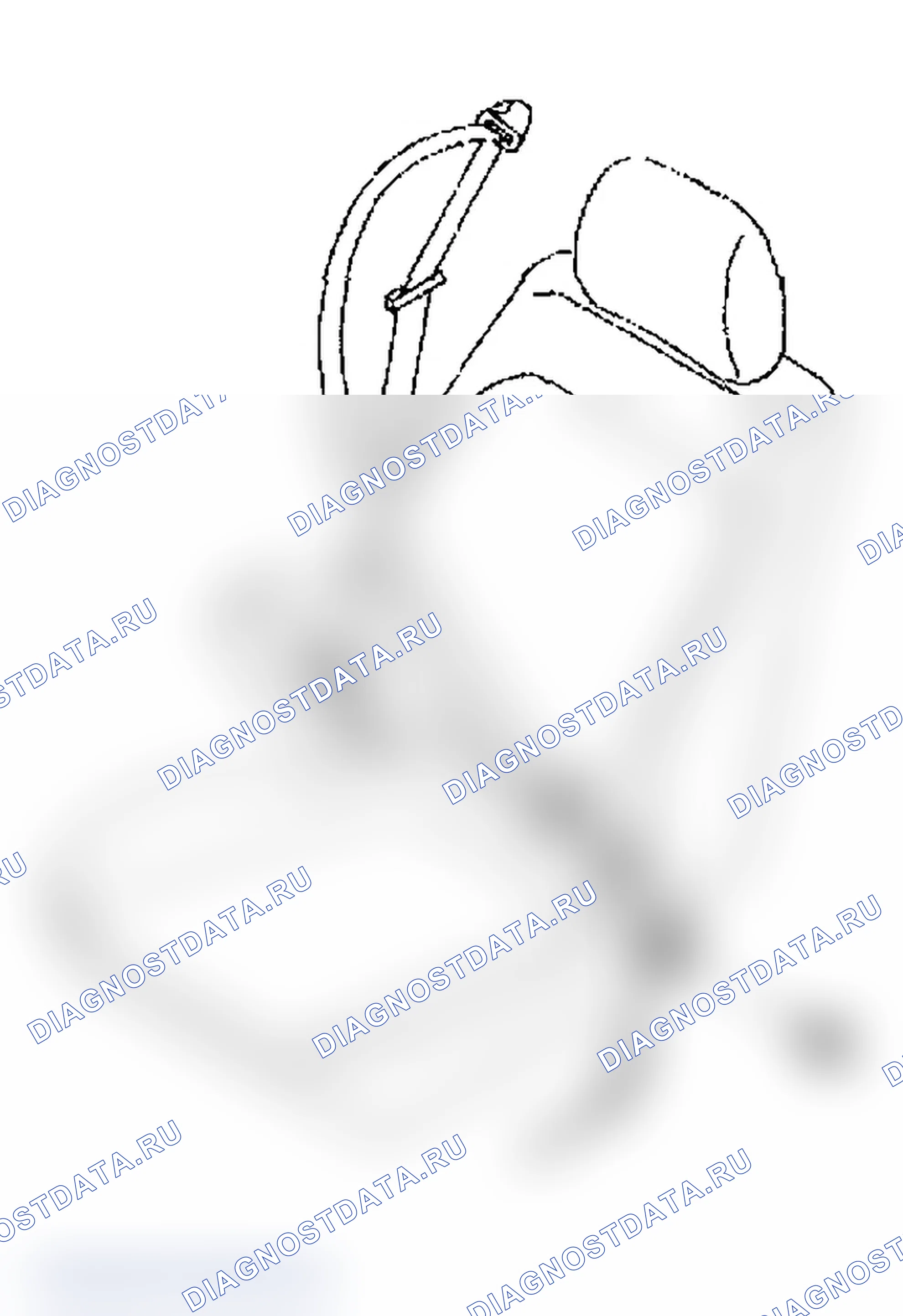 Рис. 6: ВНУТРЕННИЙ РЕМЕНЬ (ПЕРЕДНИЙ). Subaru Impreza WRX GD/GG рестайлинг