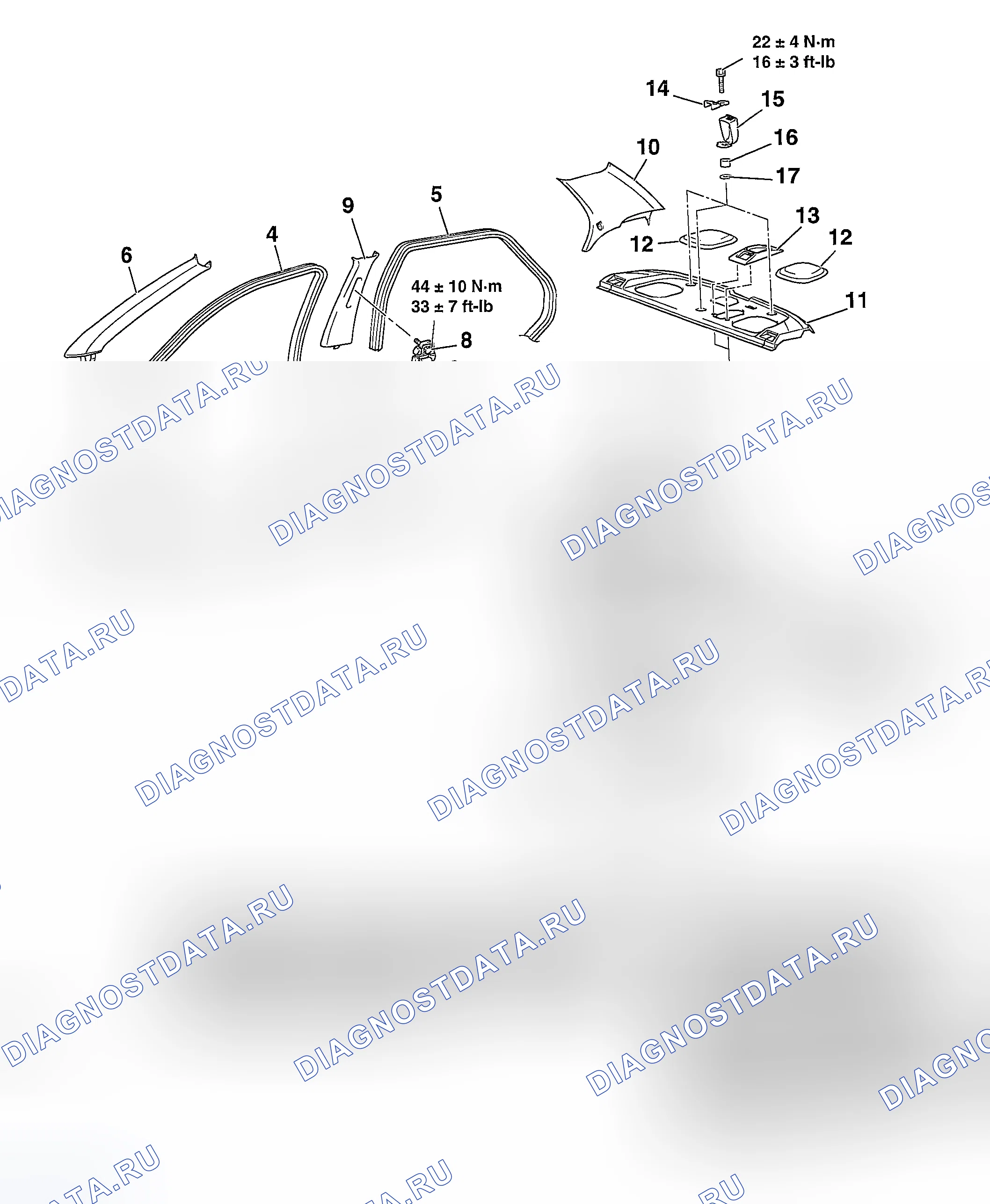Рис. 28: ДЕМОНТАЖ И МОНТАЖ. Mazda MX-5 NA