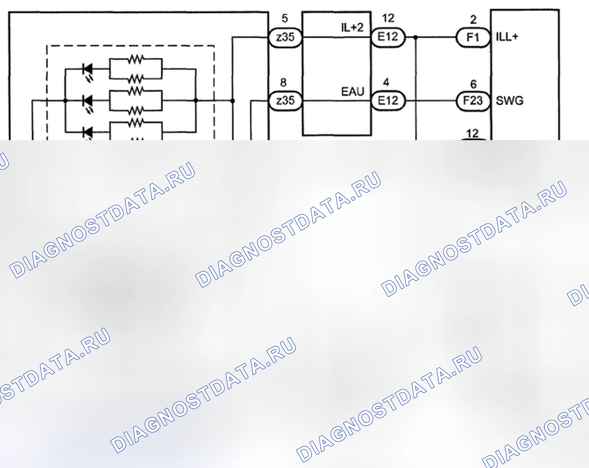 Рис. 32: электросхема. Toyota Land Cruiser 200