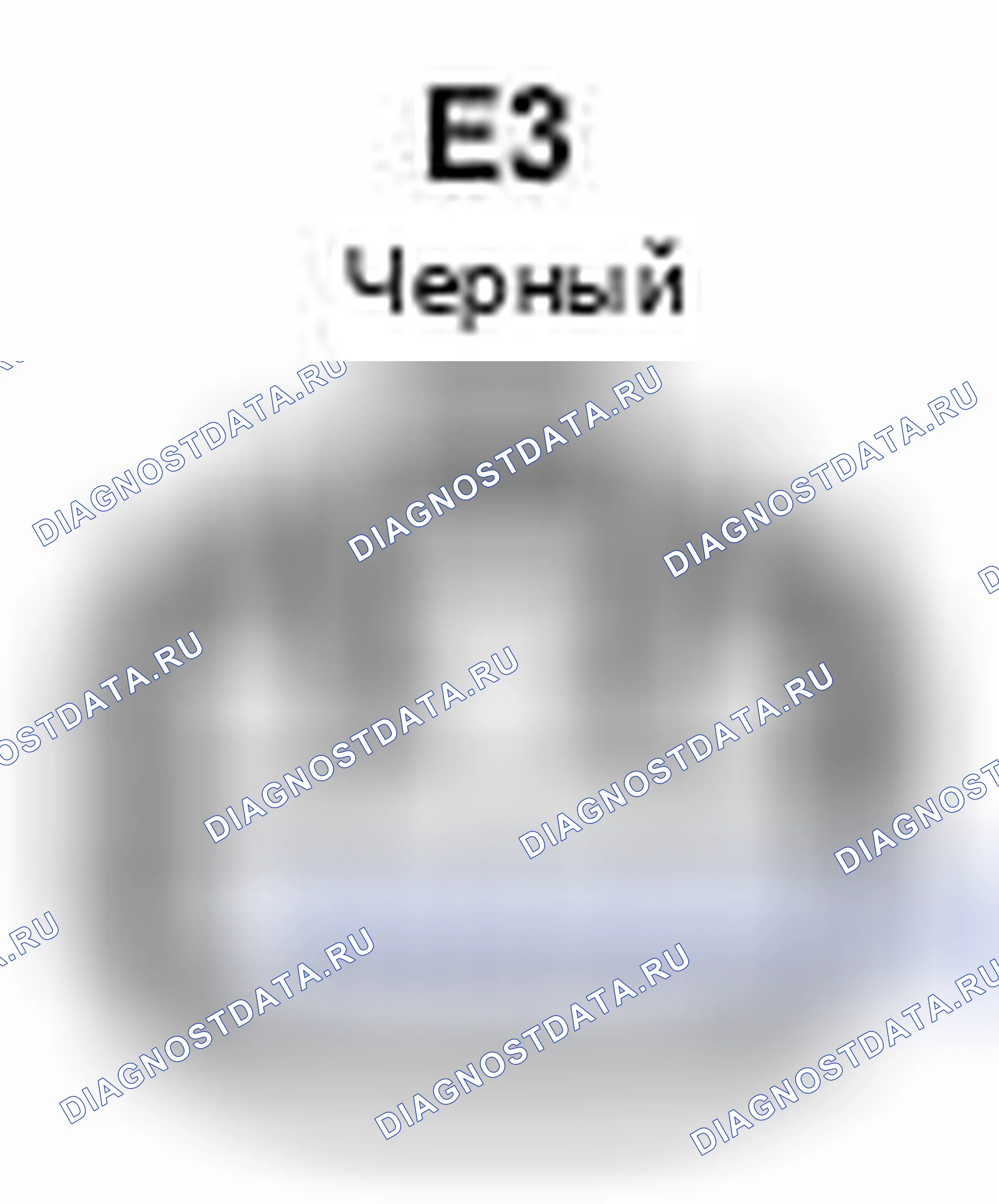 Рис. 350: Вид с торца левого разъема двигателя регулятора переднего окна питания (E3). Scion xB II рестайлинг