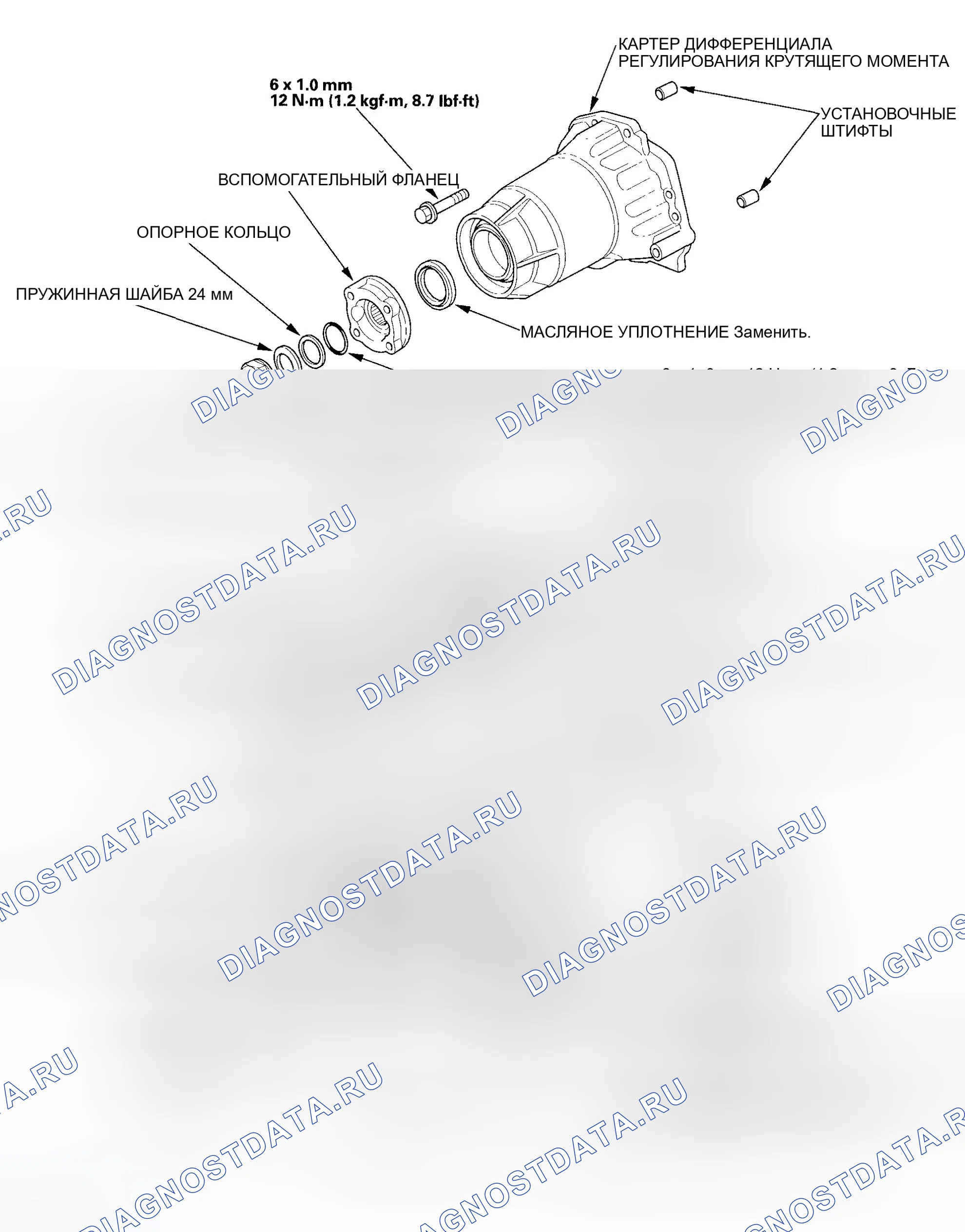 Рис. 36: Разнесенный вид. Honda Element YH2