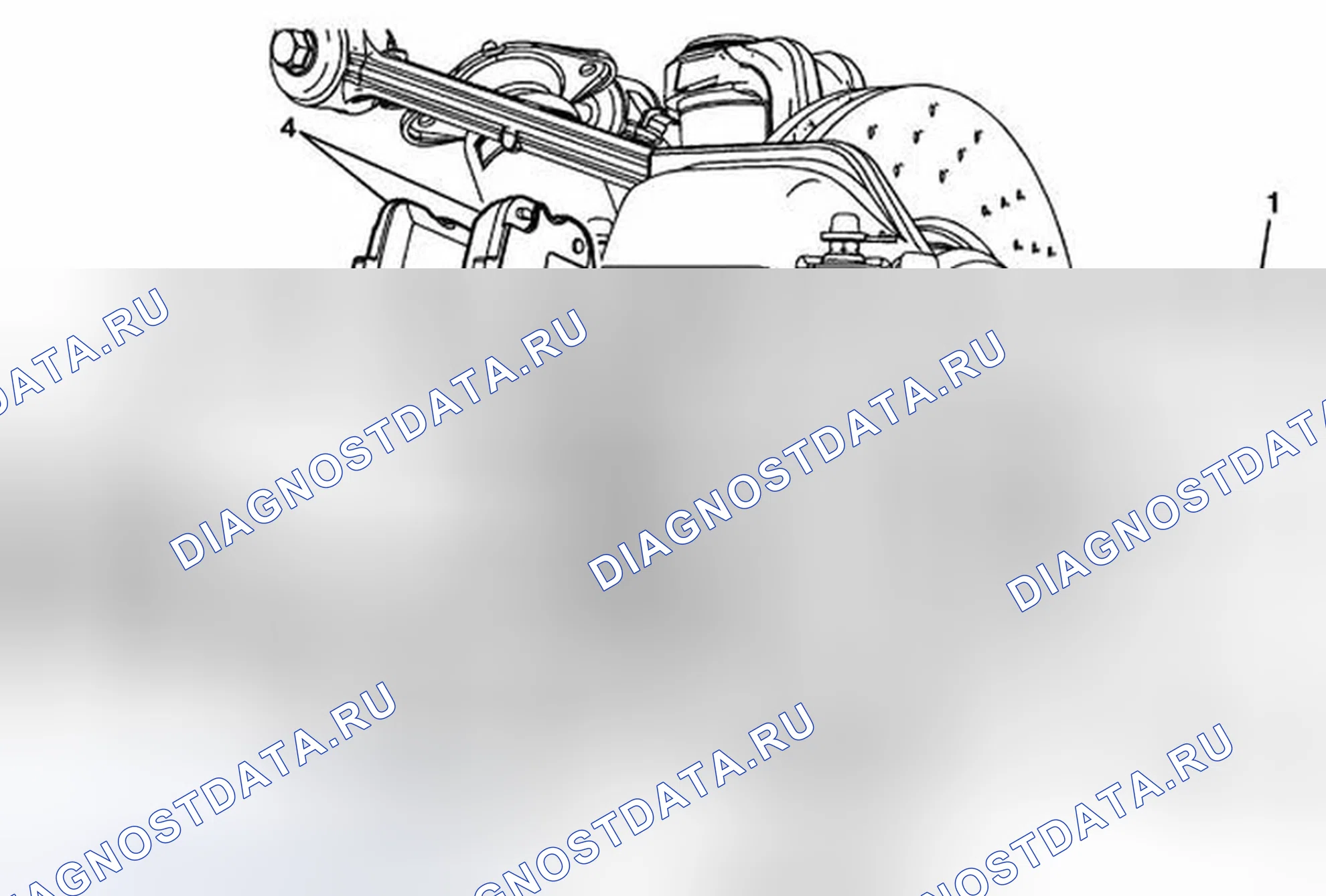 Рис. 11: Замена задних тормозных колодок (J56). Chevrolet Corvette C6