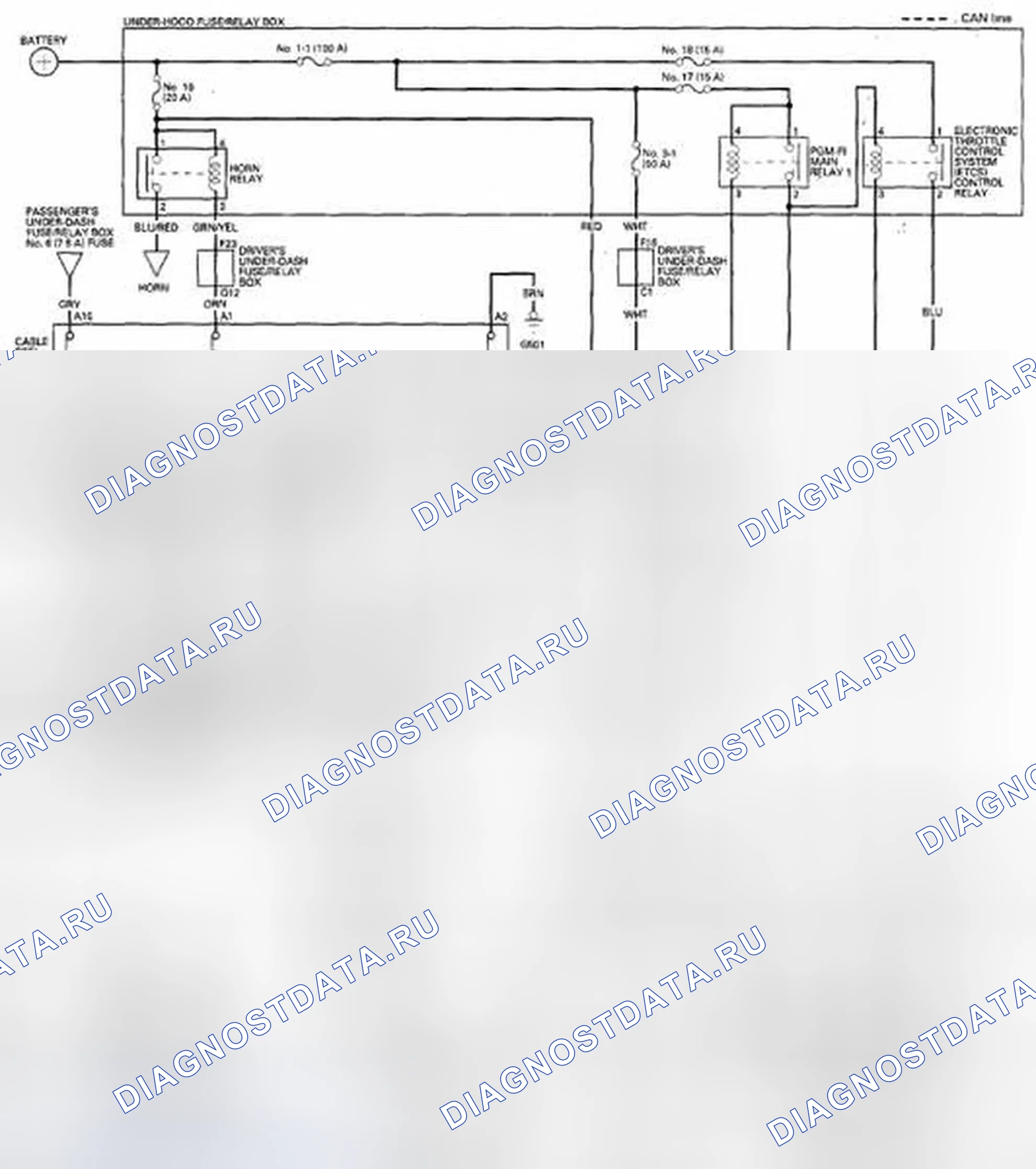 Рис. 9: Принципиальная схема. Honda Accord VIII рестайлинг