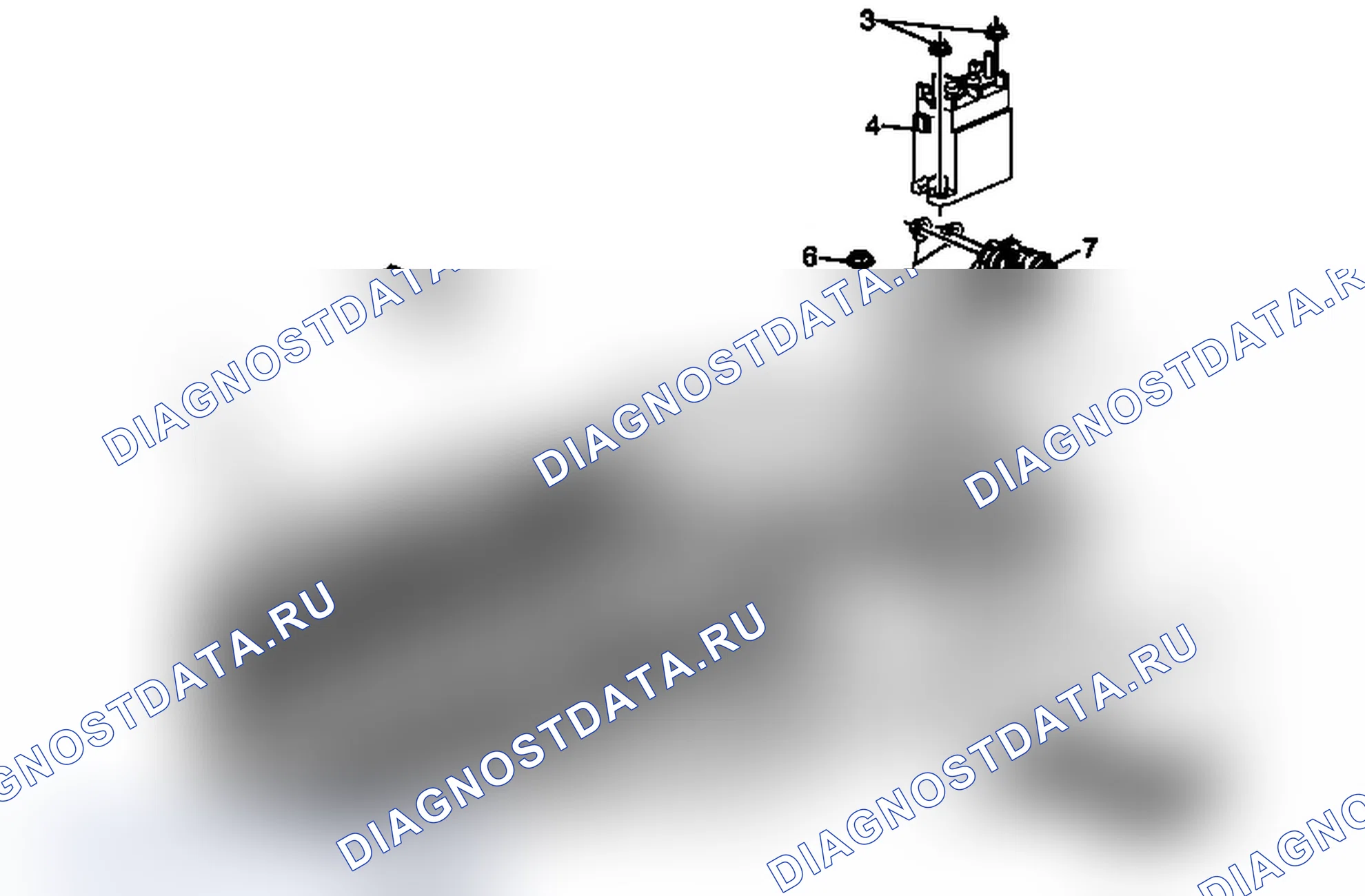 Рис. 41: Блок реле контактора высокого напряжения отрицательной аккумуляторной батареи приводного двигателя и вентилятор вентиляции аккумуляторной батареи генератора Re. Chevrolet Tahoe III