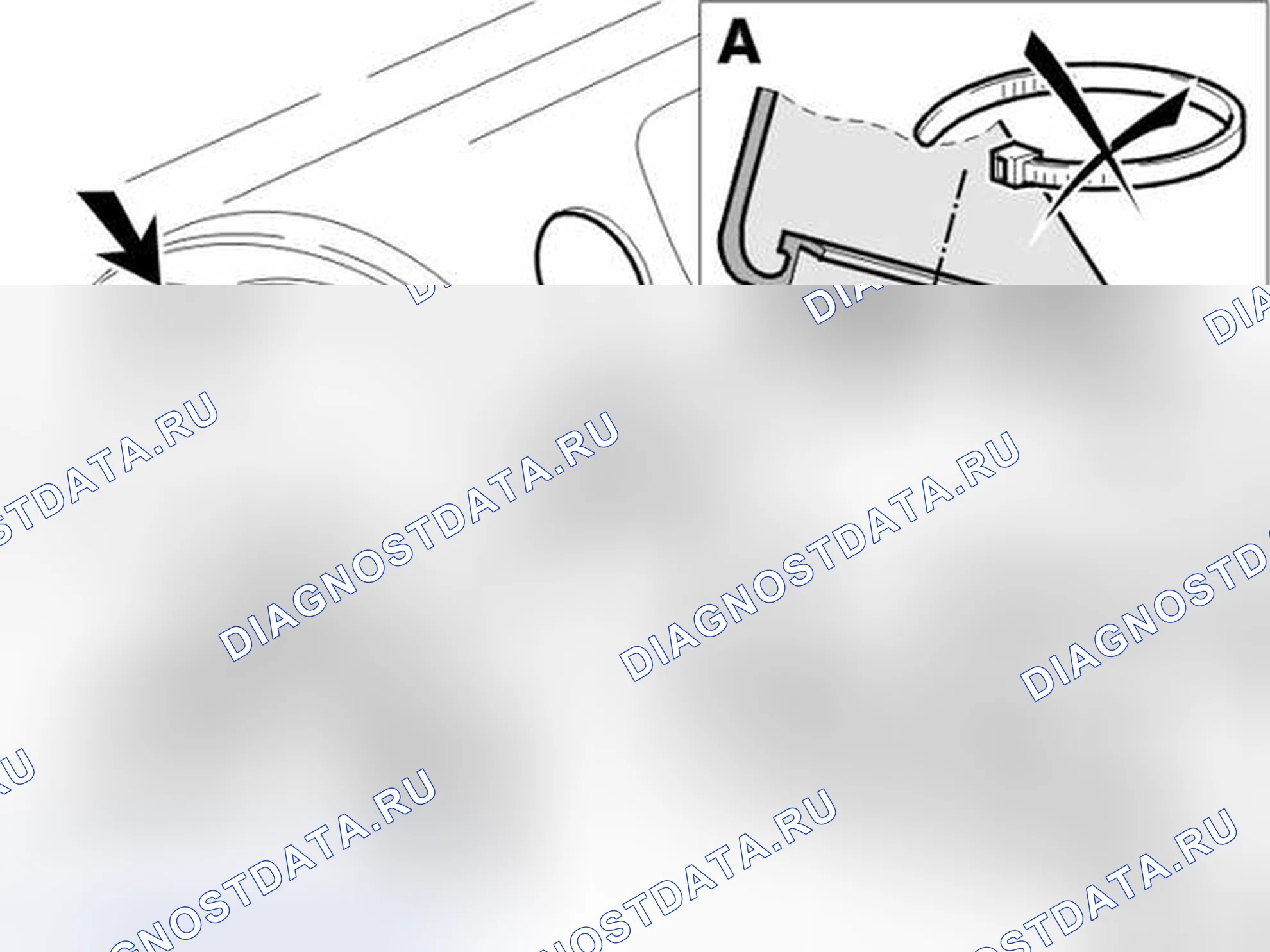 Рис. 13: Информация о резиновом уплотнении. Volvo V40 I рестайлинг