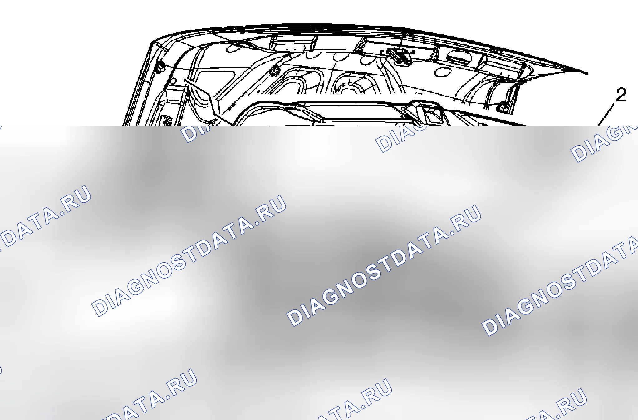 Рис. 55: Замена внутренней панели крышки заднего отсека. Cadillac DTS I