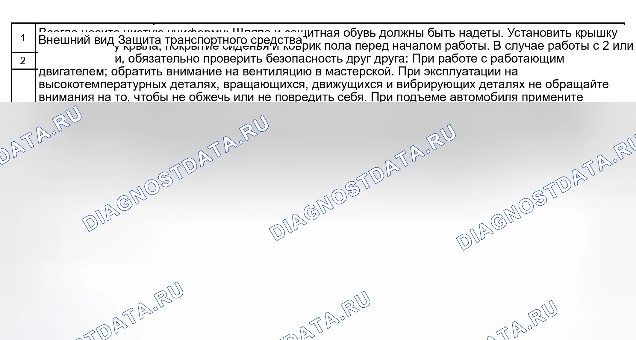 Рис. 6: МЕРЫ ПРЕДОСТОРОЖНОСТИ подъёма и домкратных точки — общей информации. Toyota Camry XV30