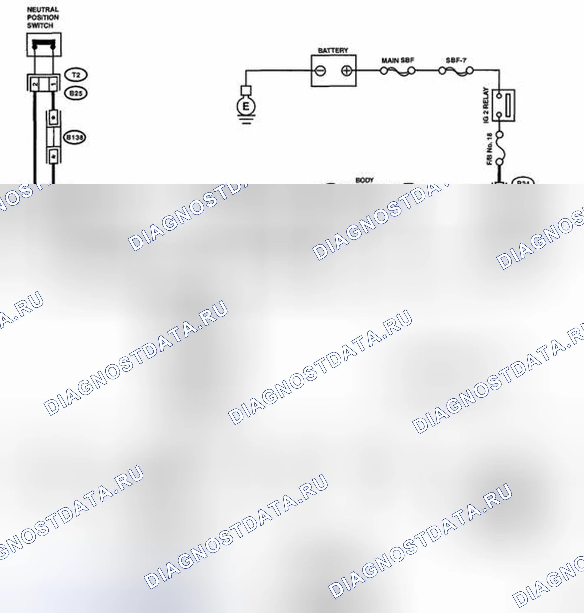 Рис. 27: электросхема. Subaru Legacy BM/BR
