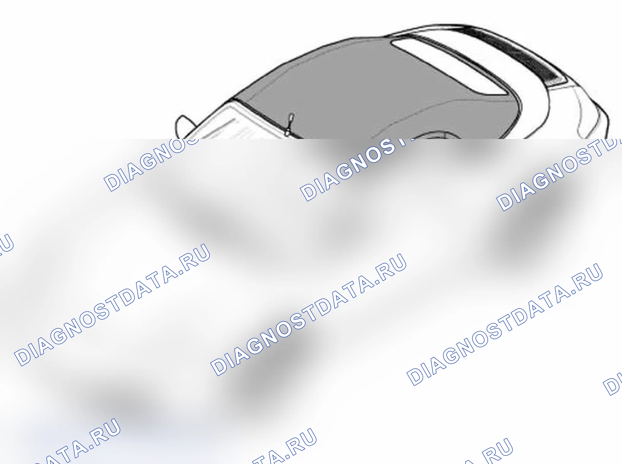 Рис. 129: Калибровка складной верх. Porsche 911 Carrera 996