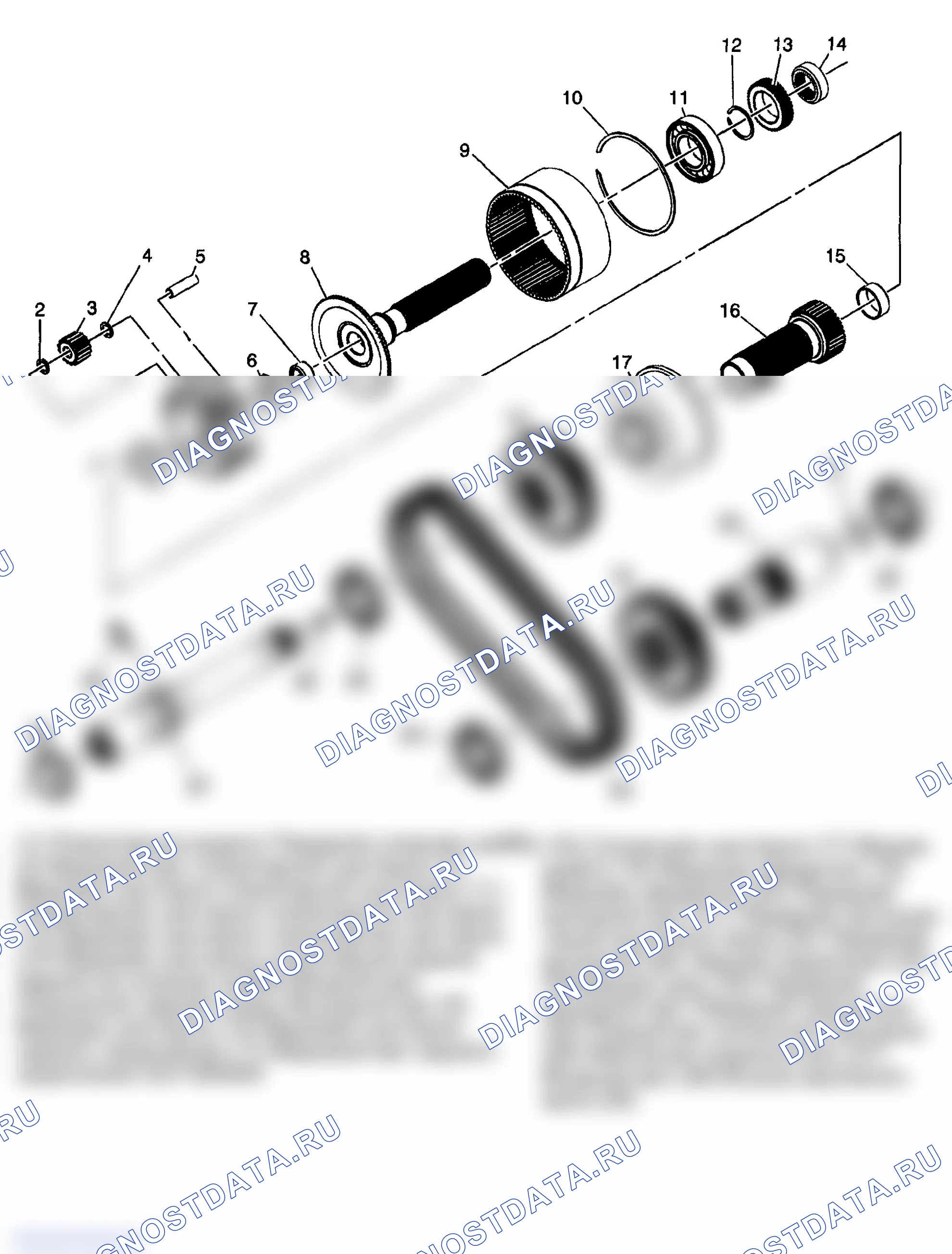 Рис. 33: Вид внутренних компонентов в разобранном виде. GMC Savana H2500 