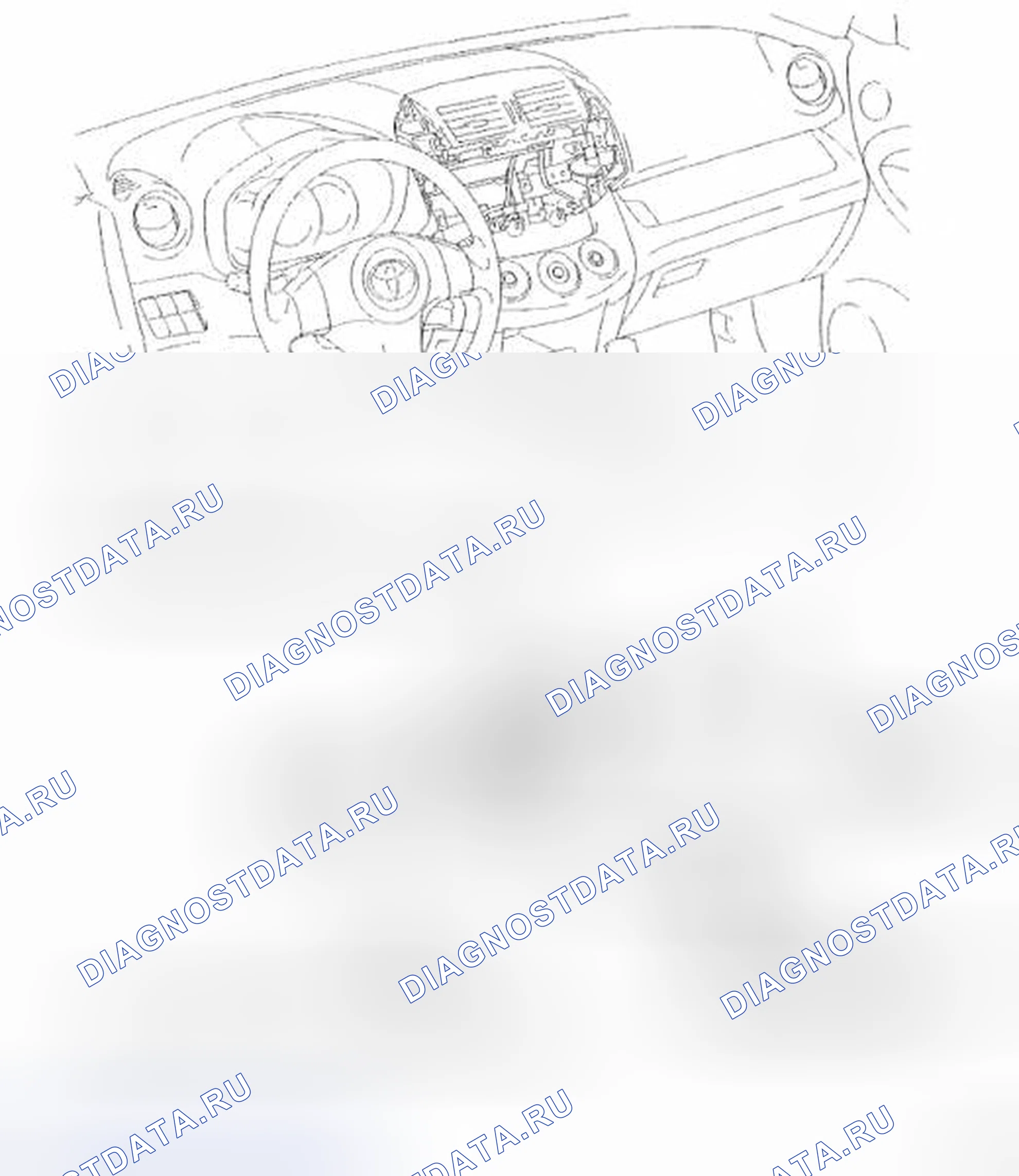 Рис. 61: Идентификация компонентов радиоприемника. Toyota RAV4 III