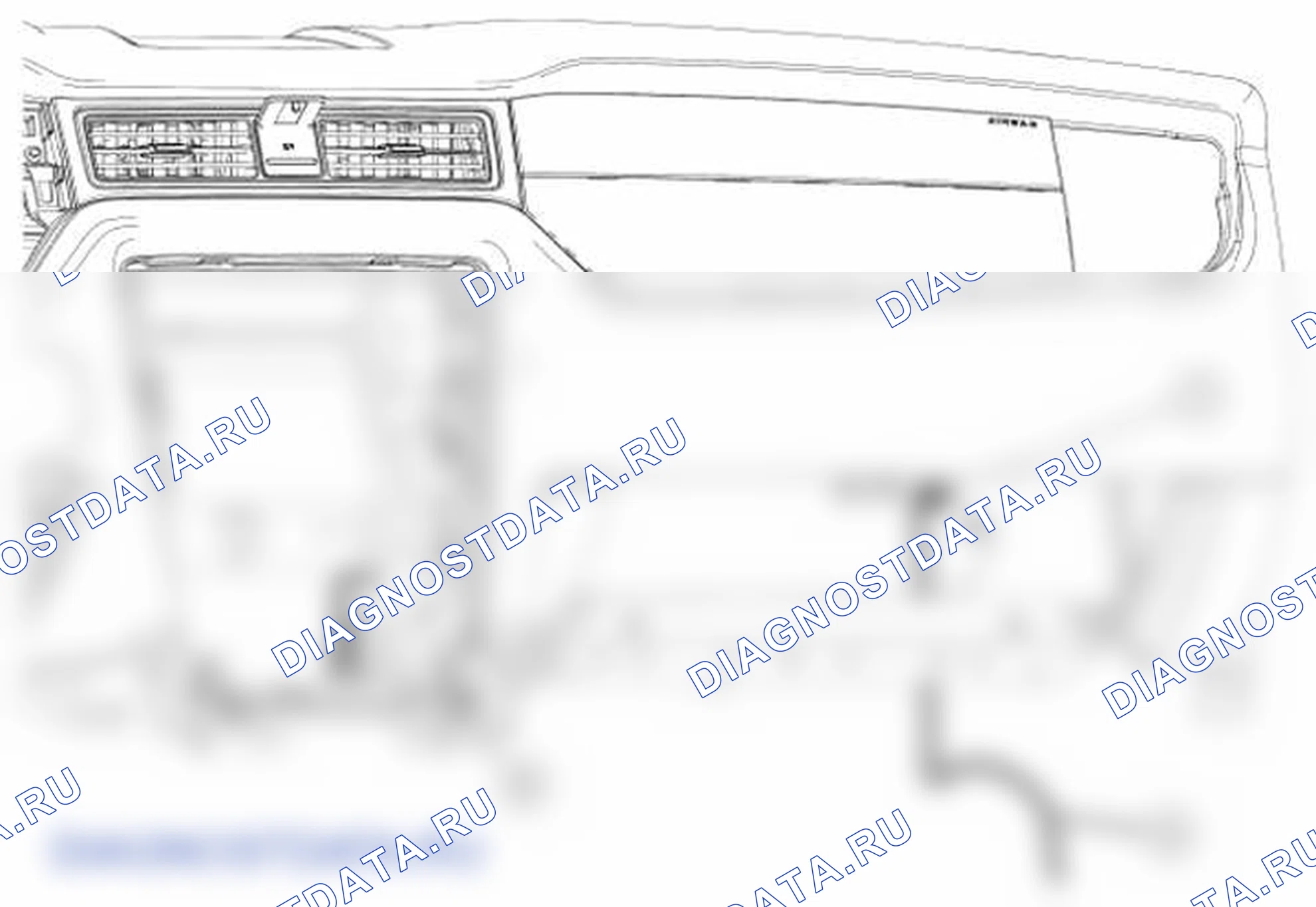 Рис. 101: Антенный кабель - AM / FM. Ford Mustang V рестайлинг
