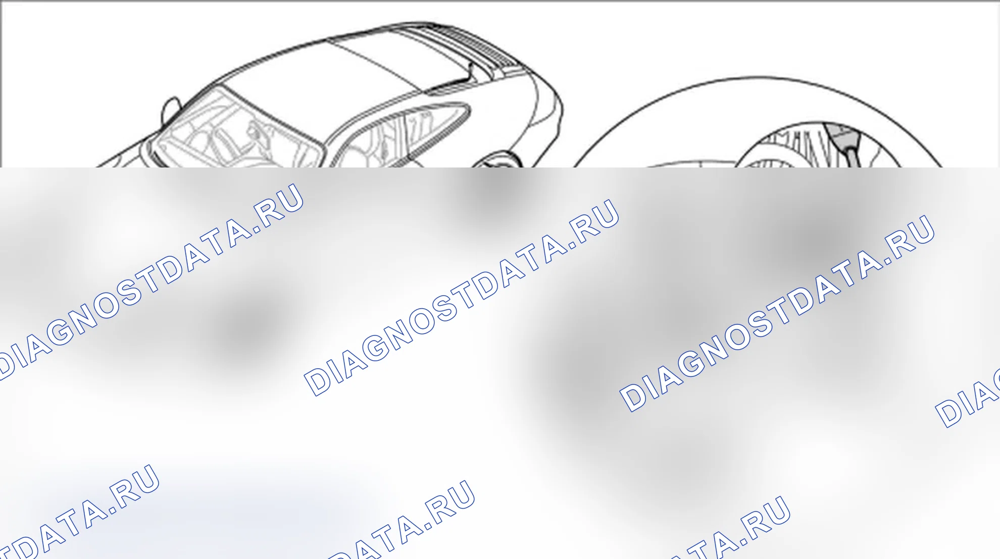 Рис. 207: Снятие заднего электрожгута АБС. Porsche 911 GT3 997