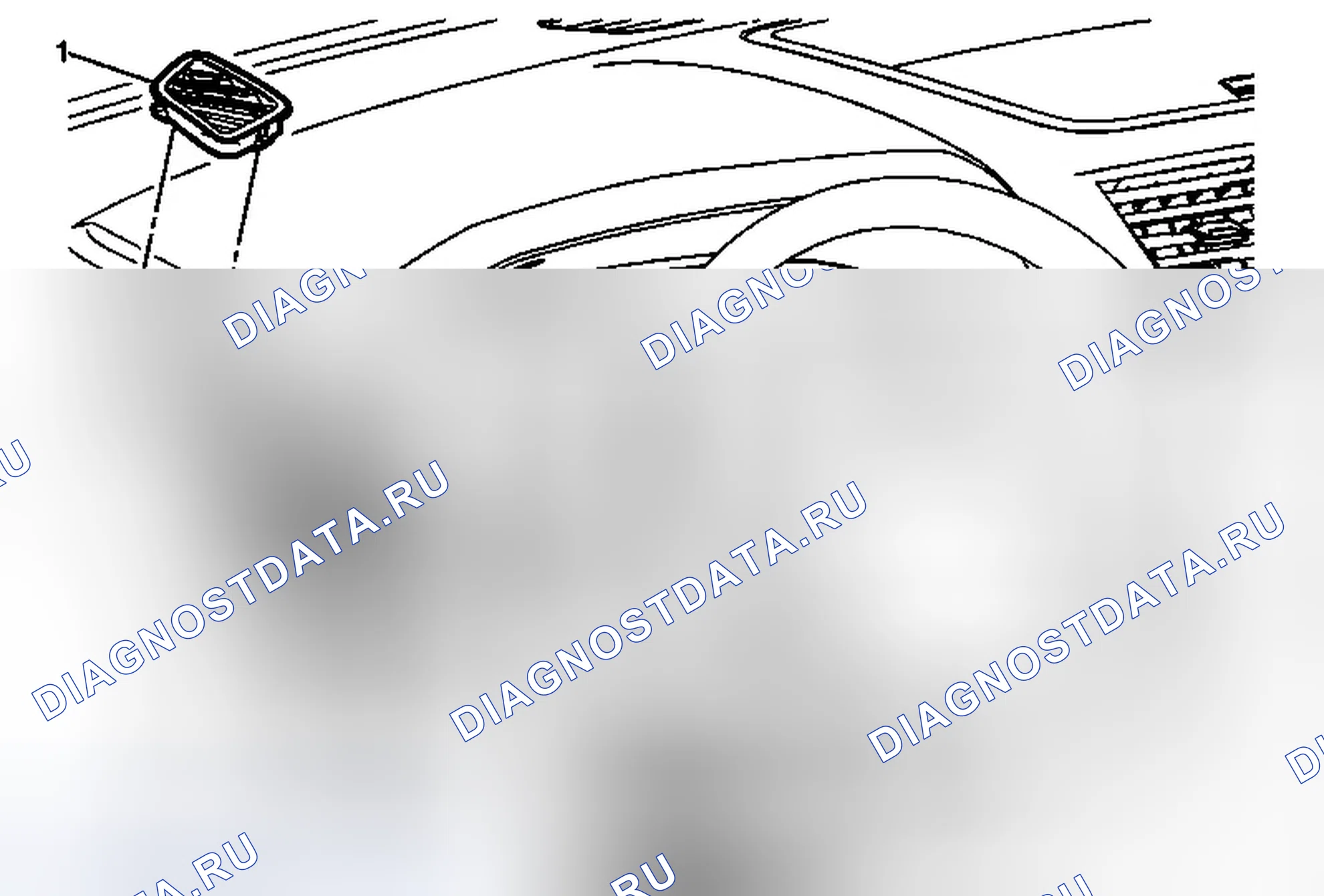 Рис. 31: Замена решетки на выходе из бокового окна - левая сторона (Acadia). GMC Acadia I рестайлинг