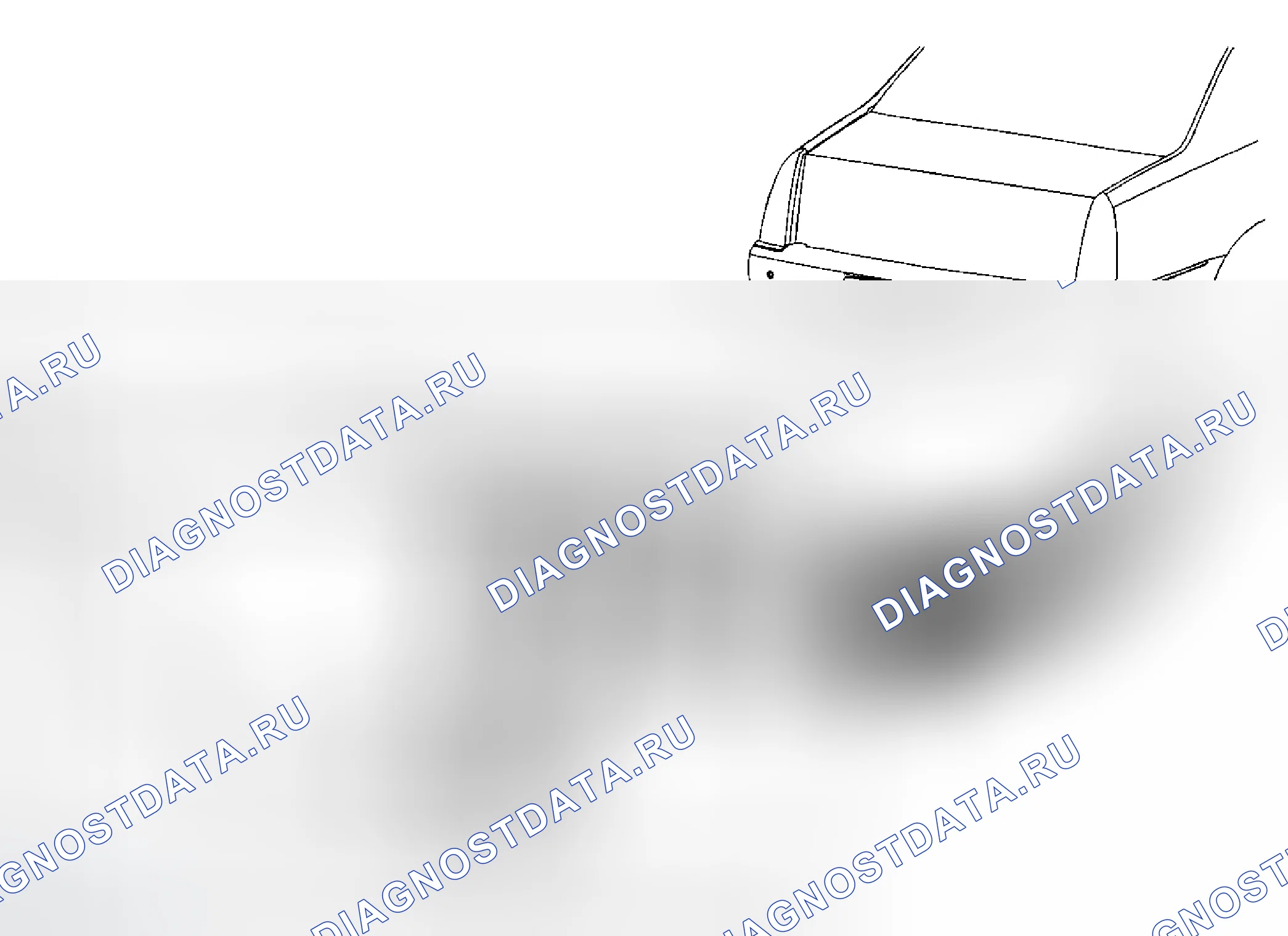 Рис. 6: Замена кронштейна датчика бокового объекта. Cadillac DTS I
