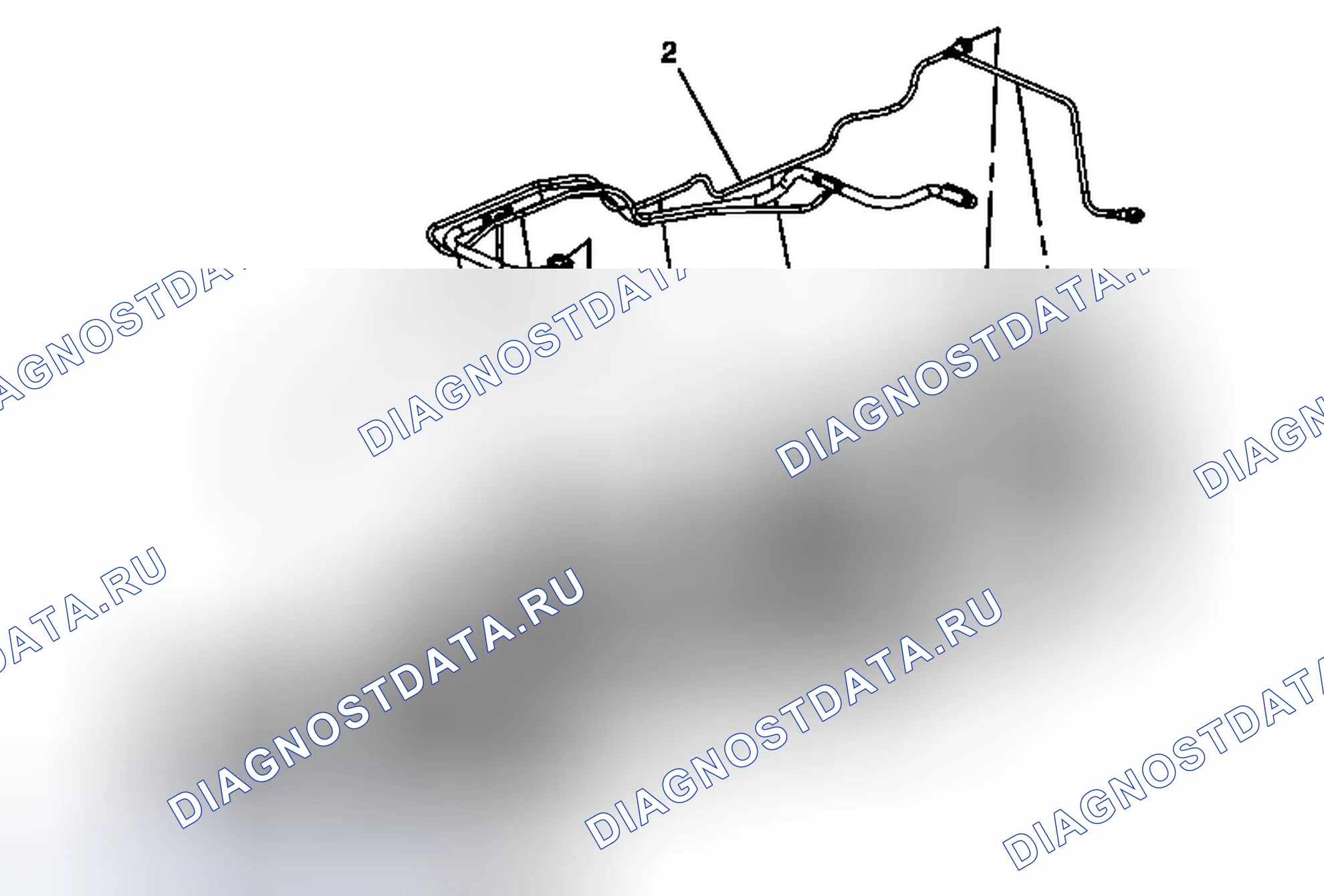 Рис. 10: Замена задней трубы вентиляционной емкости с испарительным выбросом. Chevrolet Traverse I