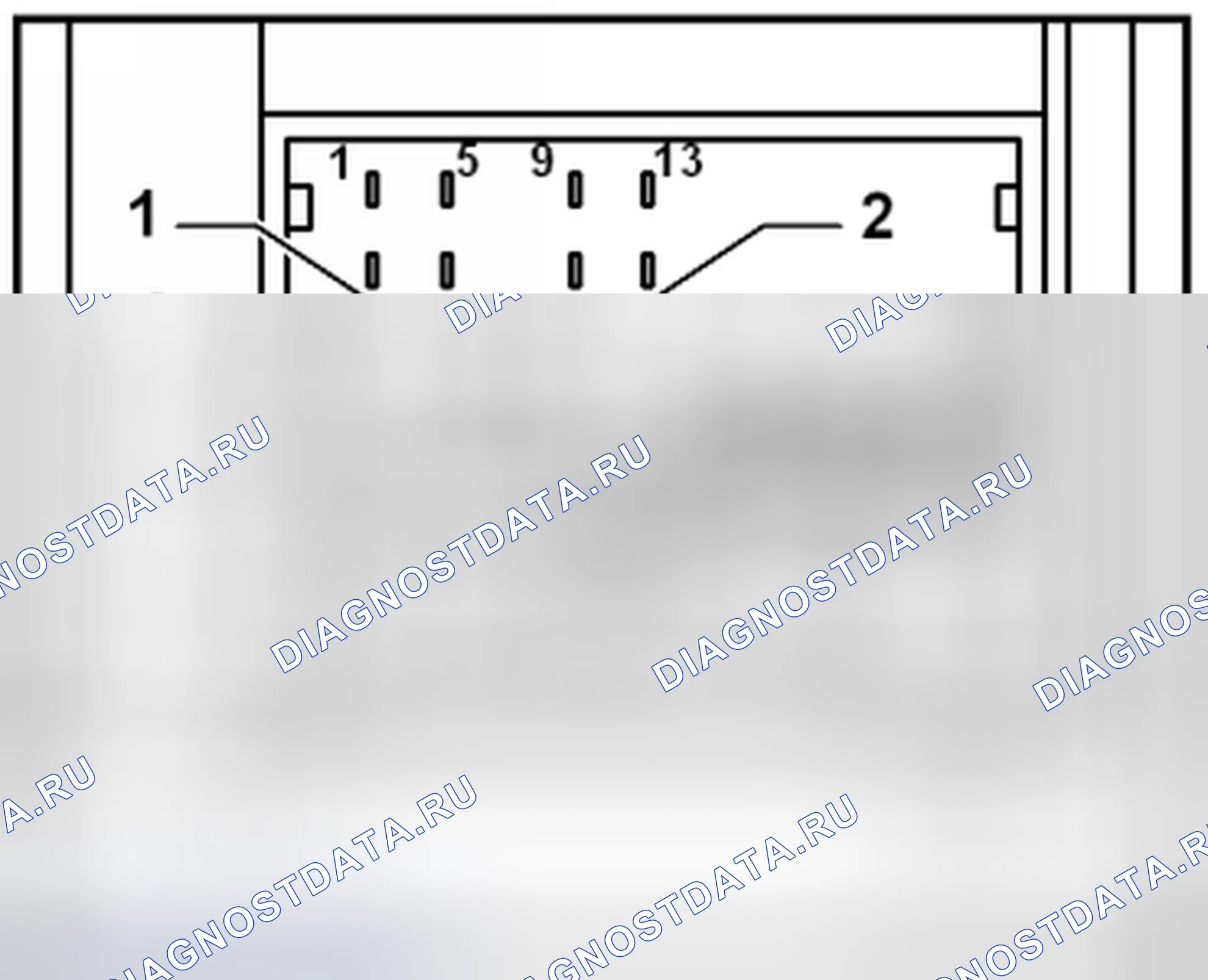 Рис. 21: 8-КОНТАКТНЫЙ РАЗЪЕМ 1, ВЫХОД ДИНАМИКА. Volkswagen Golf Mk6
