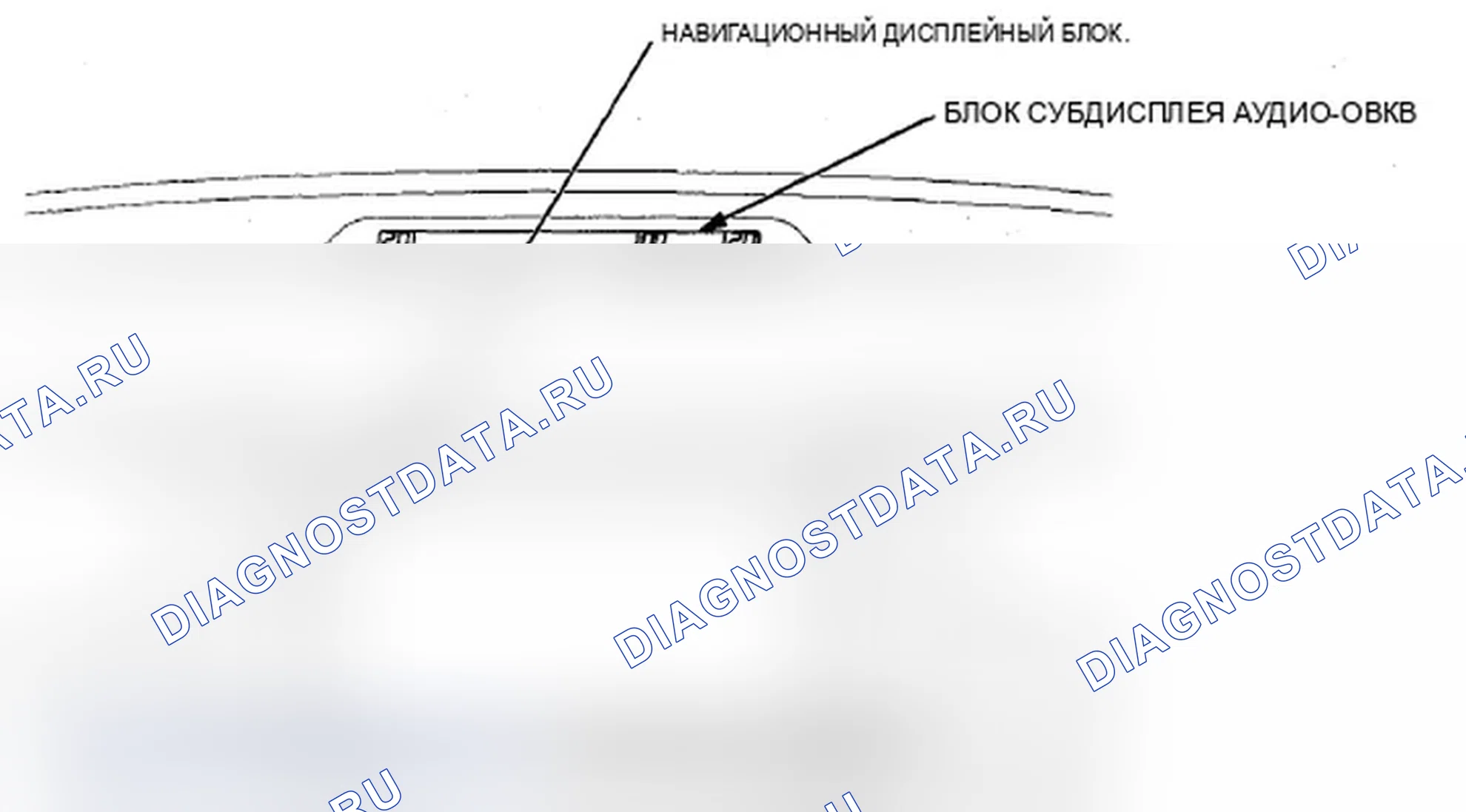 Рис. 22: Навигационный дисплейный блок. Acura RDX I рестайлинг
