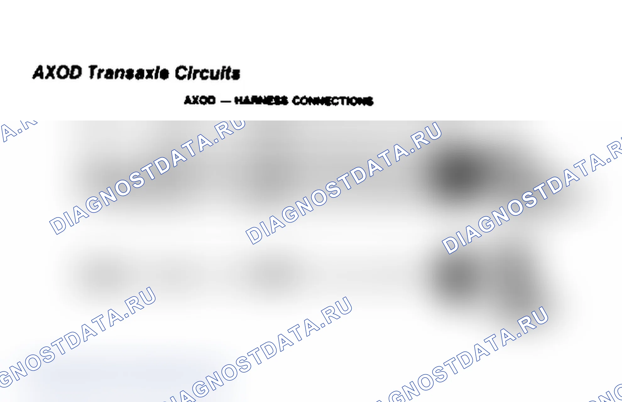 Рис. 45: AXOD трансмиссия Circuits. Mercury Sable I