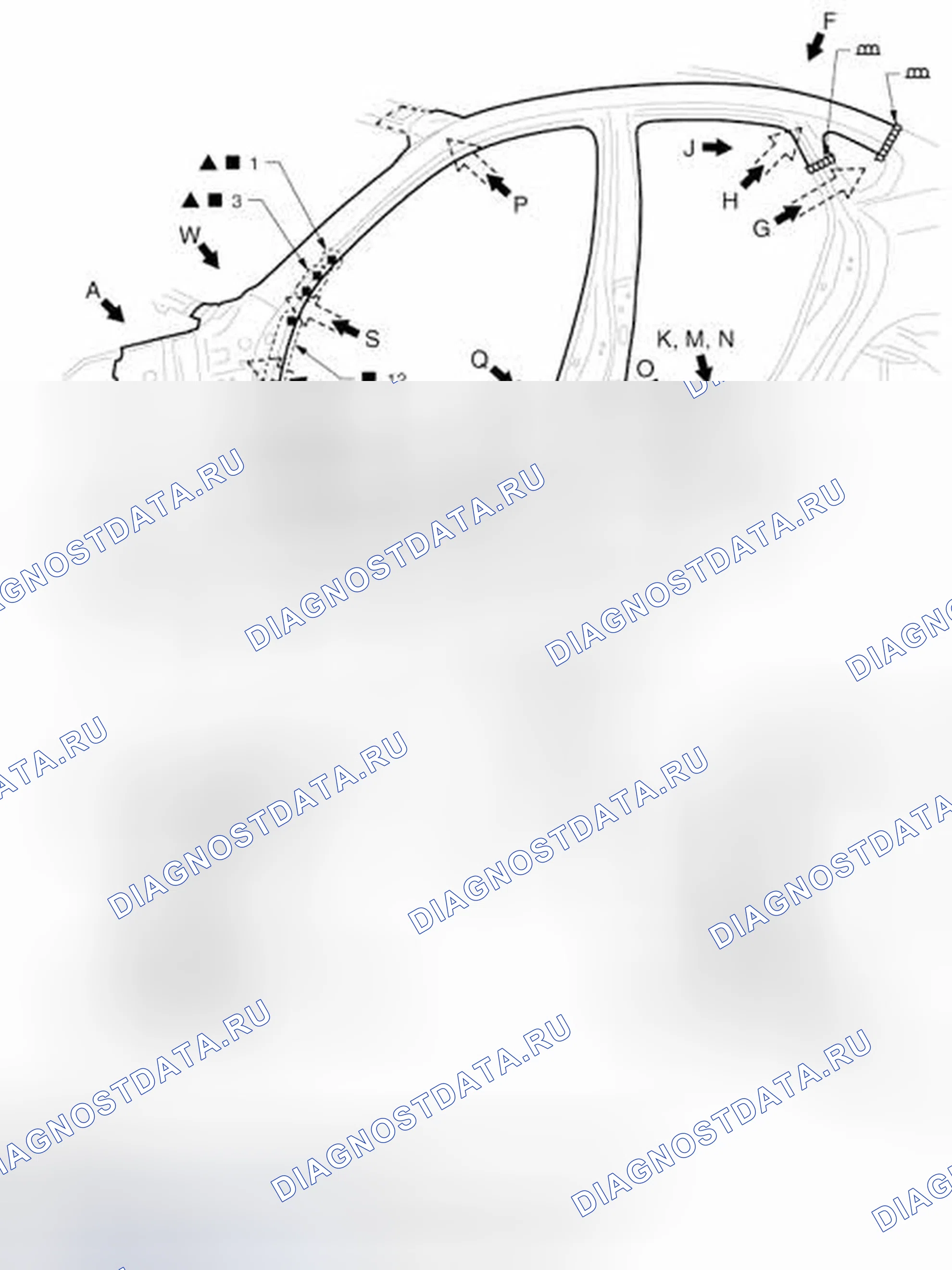 Рис. 188: Боковой корпус. Infiniti M56 IV