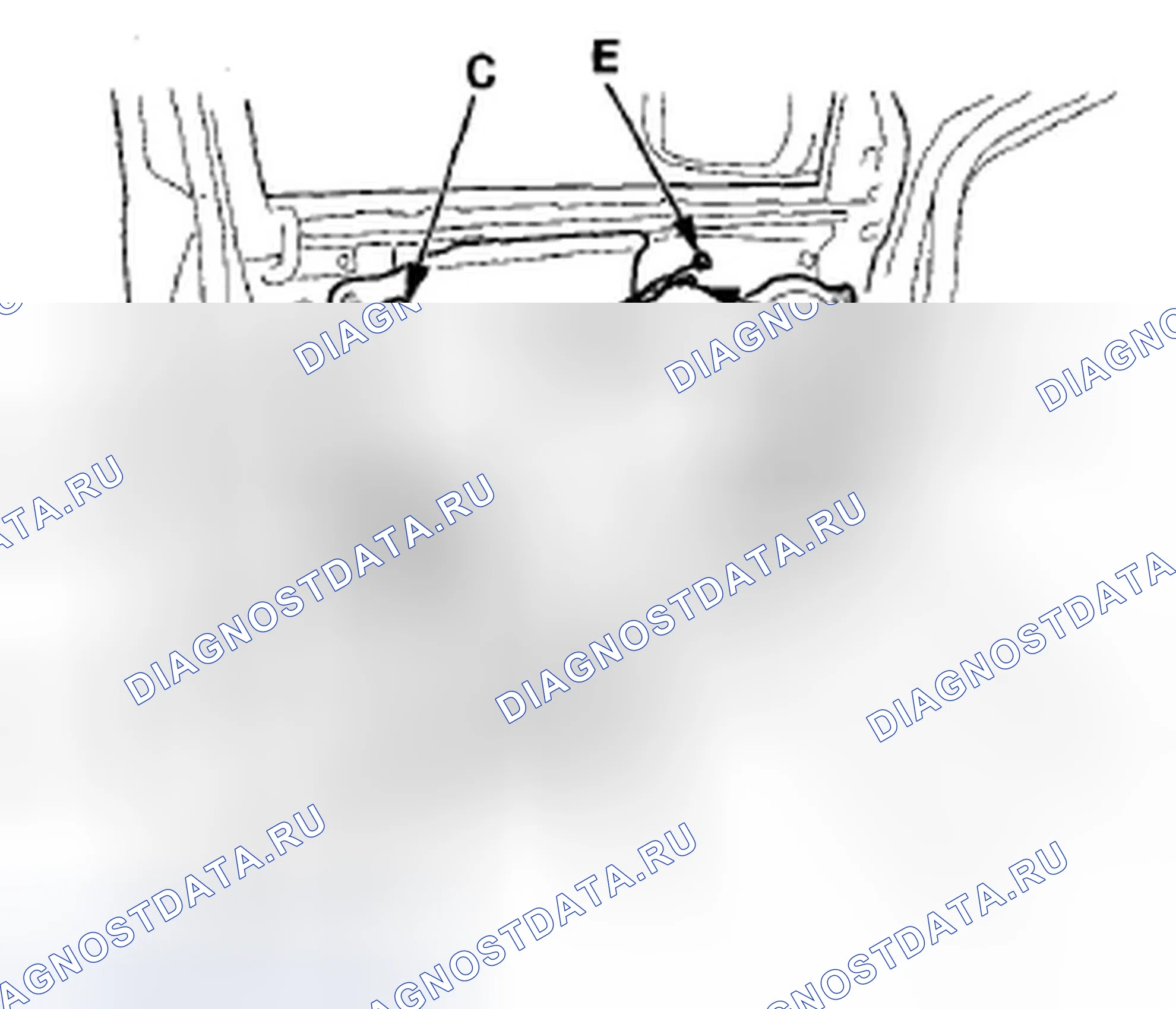 Рис. 83: Замена внешней ручки передней двери. Acura ZDX I