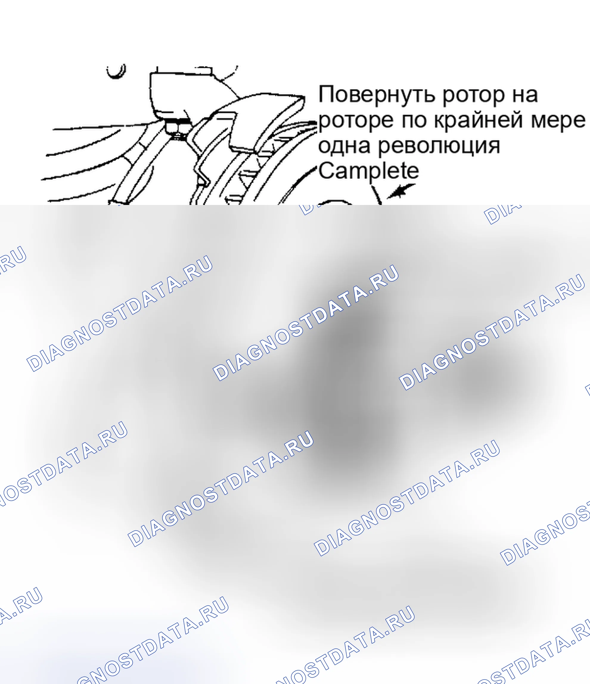 Рис. 23: Проверка бокового биения ротора. Buick Electra V