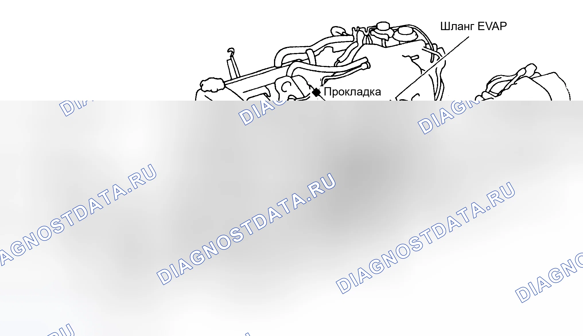 Рис. 27: Прокладка приводного ремня (Landcruiser 1FZ-FE 1995-96). Toyota Land Cruiser 70