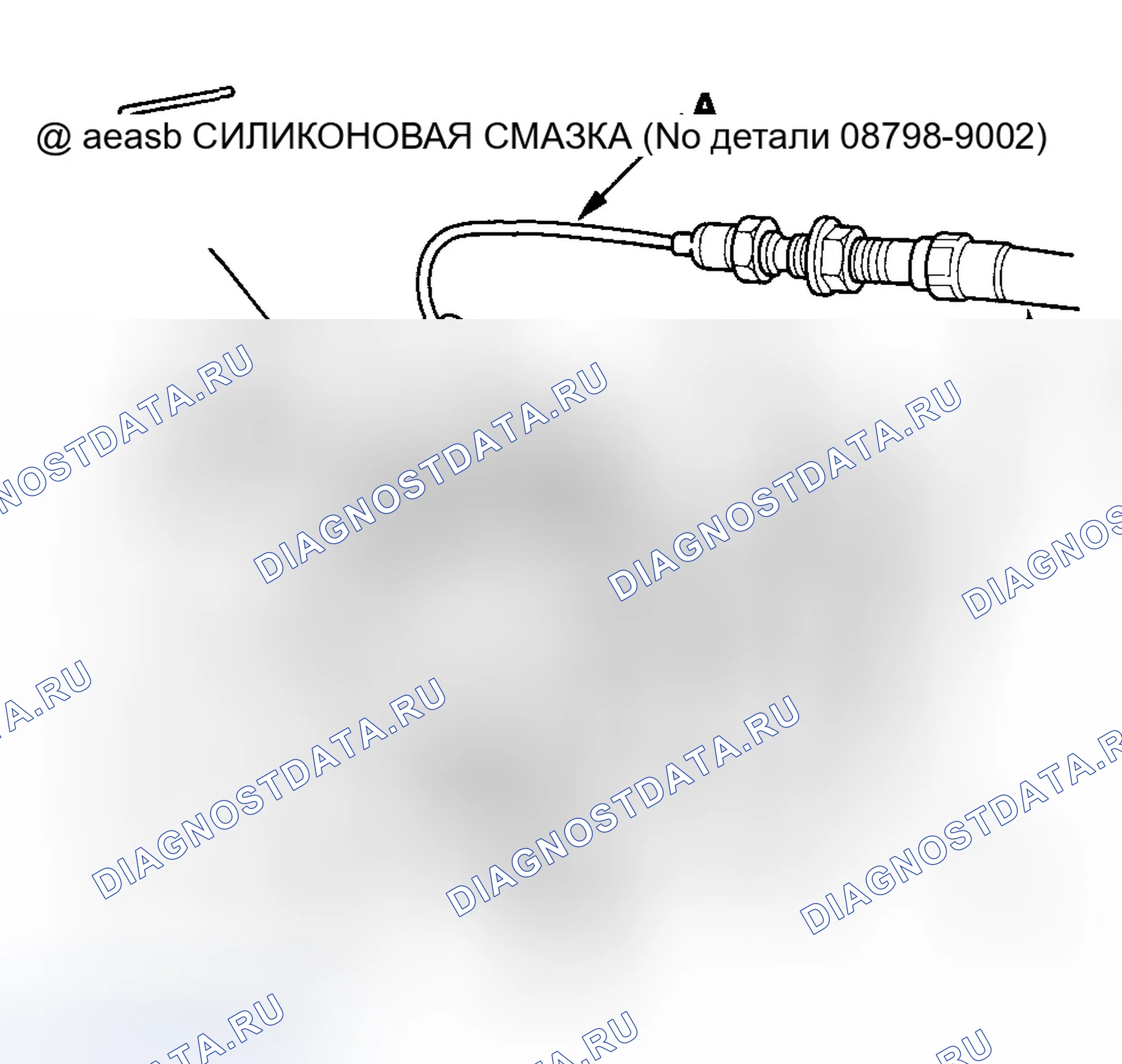 Рис. 19: Демонтаж / монтаж кабеля дроссельной заслонки. Honda Pilot I
