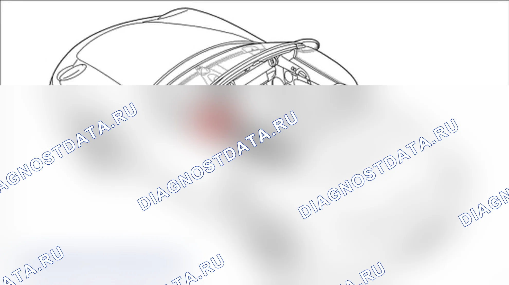 Рис. 1: Разъемное соединение жгута проводов для центральной консоли. Porsche Boxster S 987