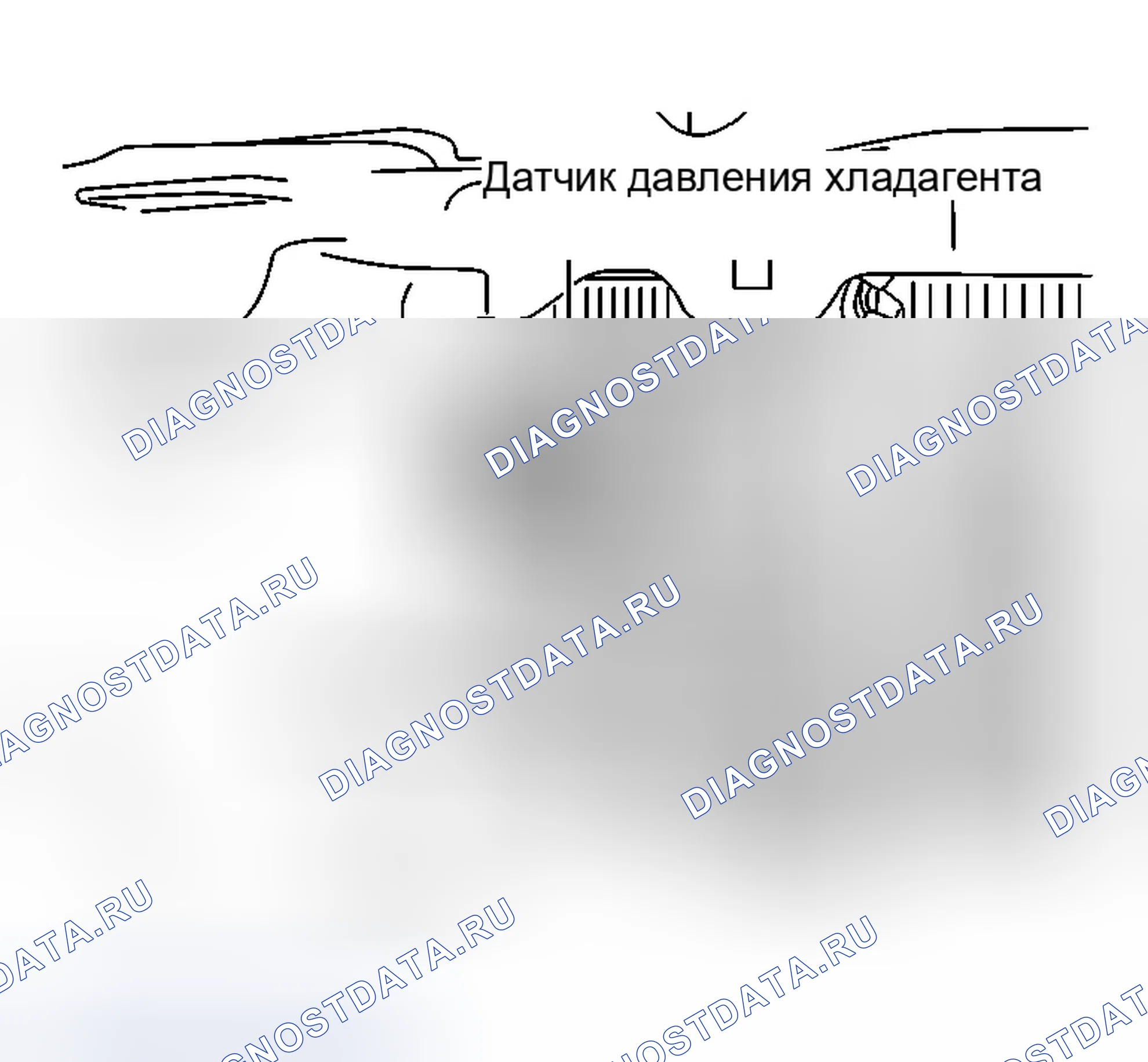 Рис. 516: Датчик давления хладагента. Infiniti G35 III