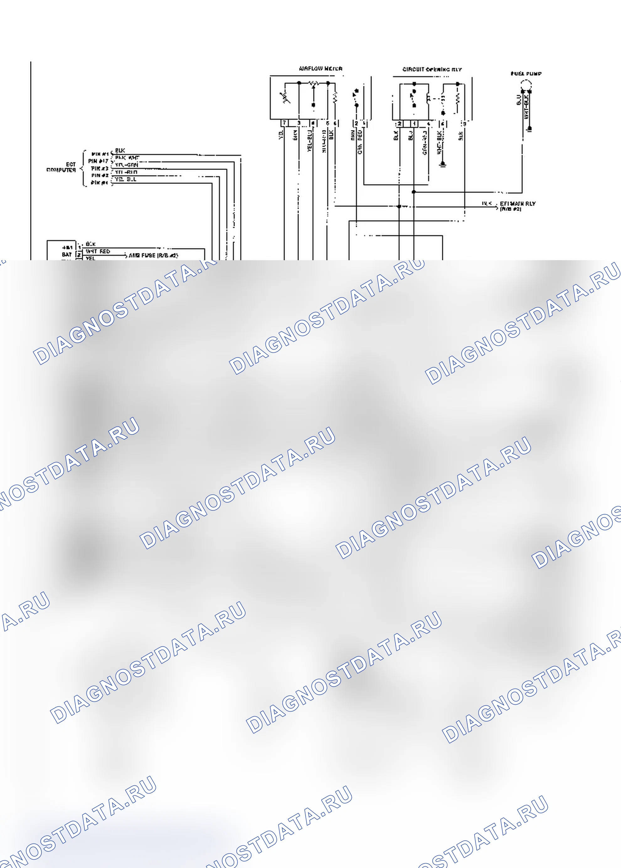 Рис. 155: электросхема (двигатель MR2 4A-GE). Toyota Camry V20