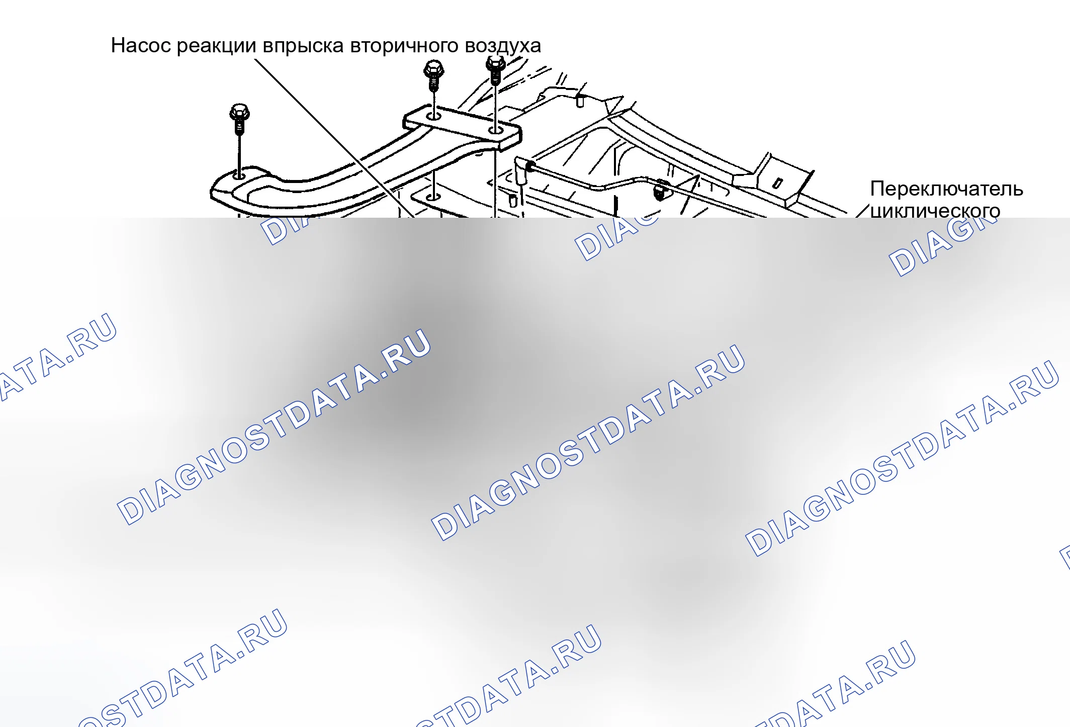 Рис. 21: Правая задняя часть моторного отсека. GMC Yukon Denali 