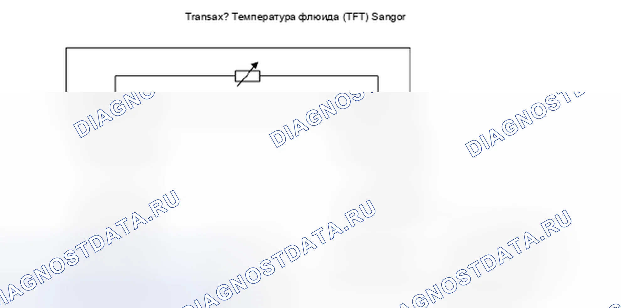 Рис. 14: расшифровка кода ошибки P0713: Цепь датчика температуры жидкости трансмиссия замкнута на питание и разомкнута. Suzuki Reno I
