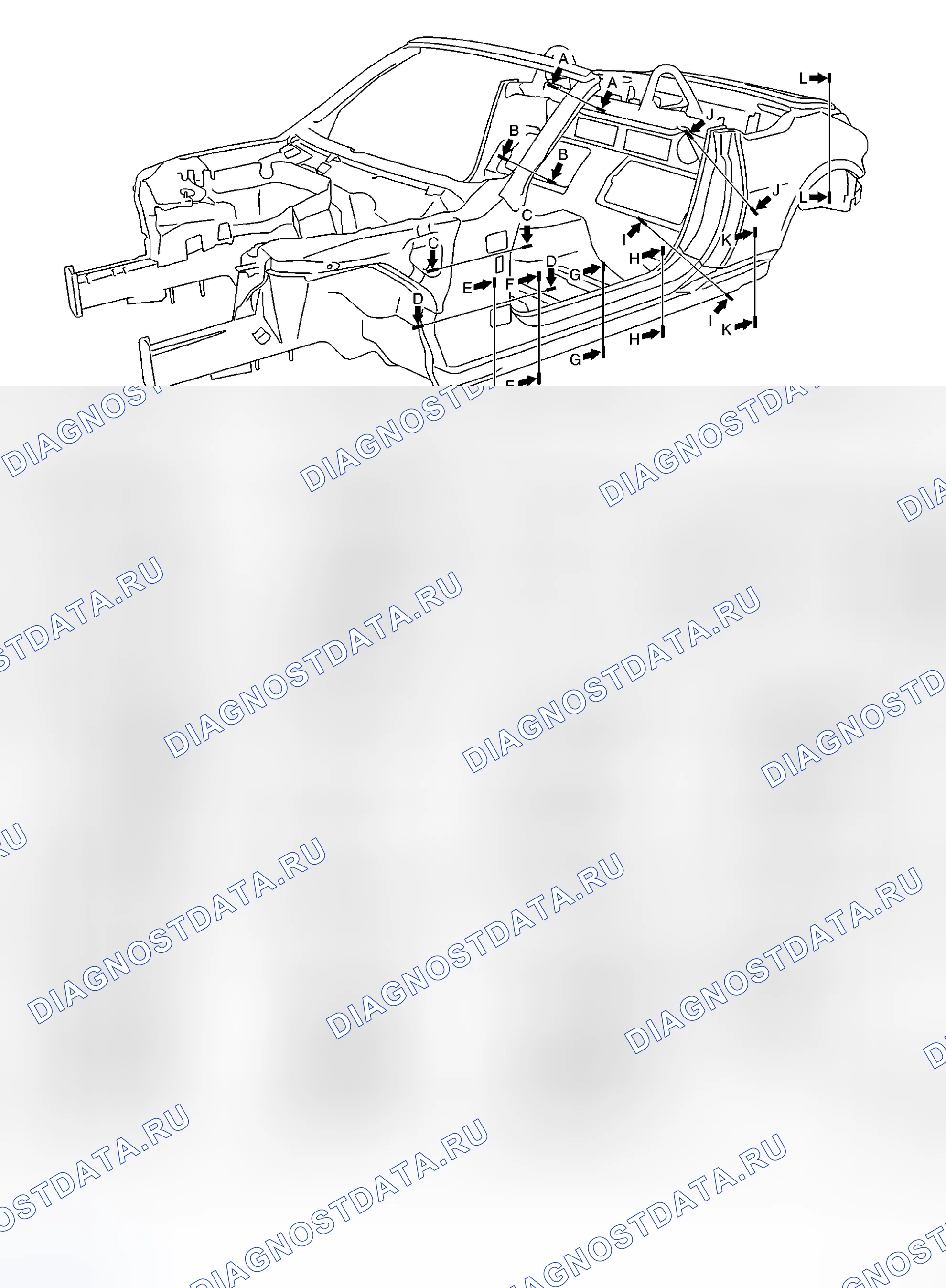 Рис. 30: КОНСТРУКЦИЯ КУЗОВА. Honda Logo I