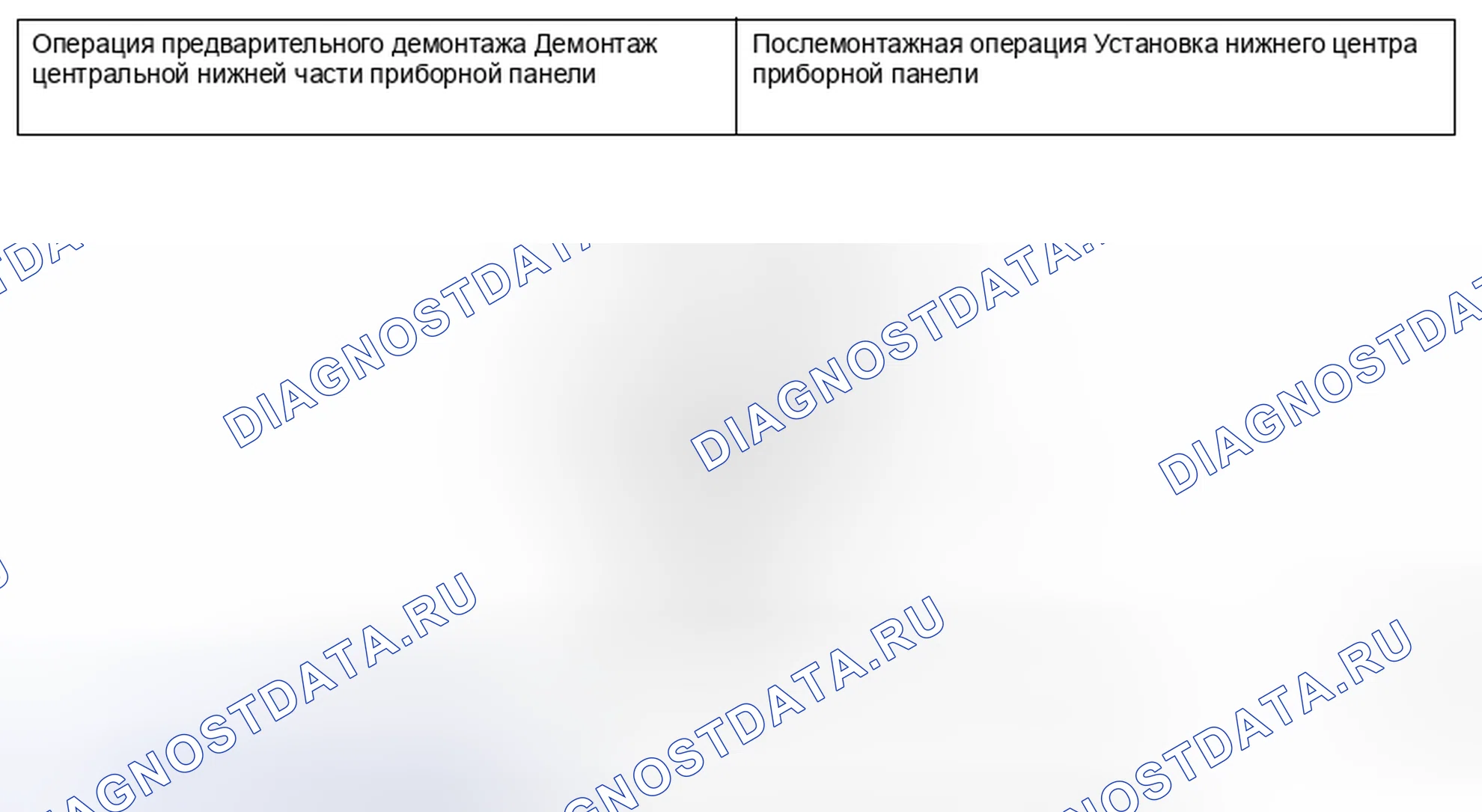 Рис. 7: ГНЕЗДО ПРИСПОСОБЛЕНИЯ - НИЖНИЙ УЗЕЛ ПО ЦЕНТРУ ПРИБОРНОЙ ПАНЕЛИ. Mitsubishi Lancer Ralliart X рестайлинг